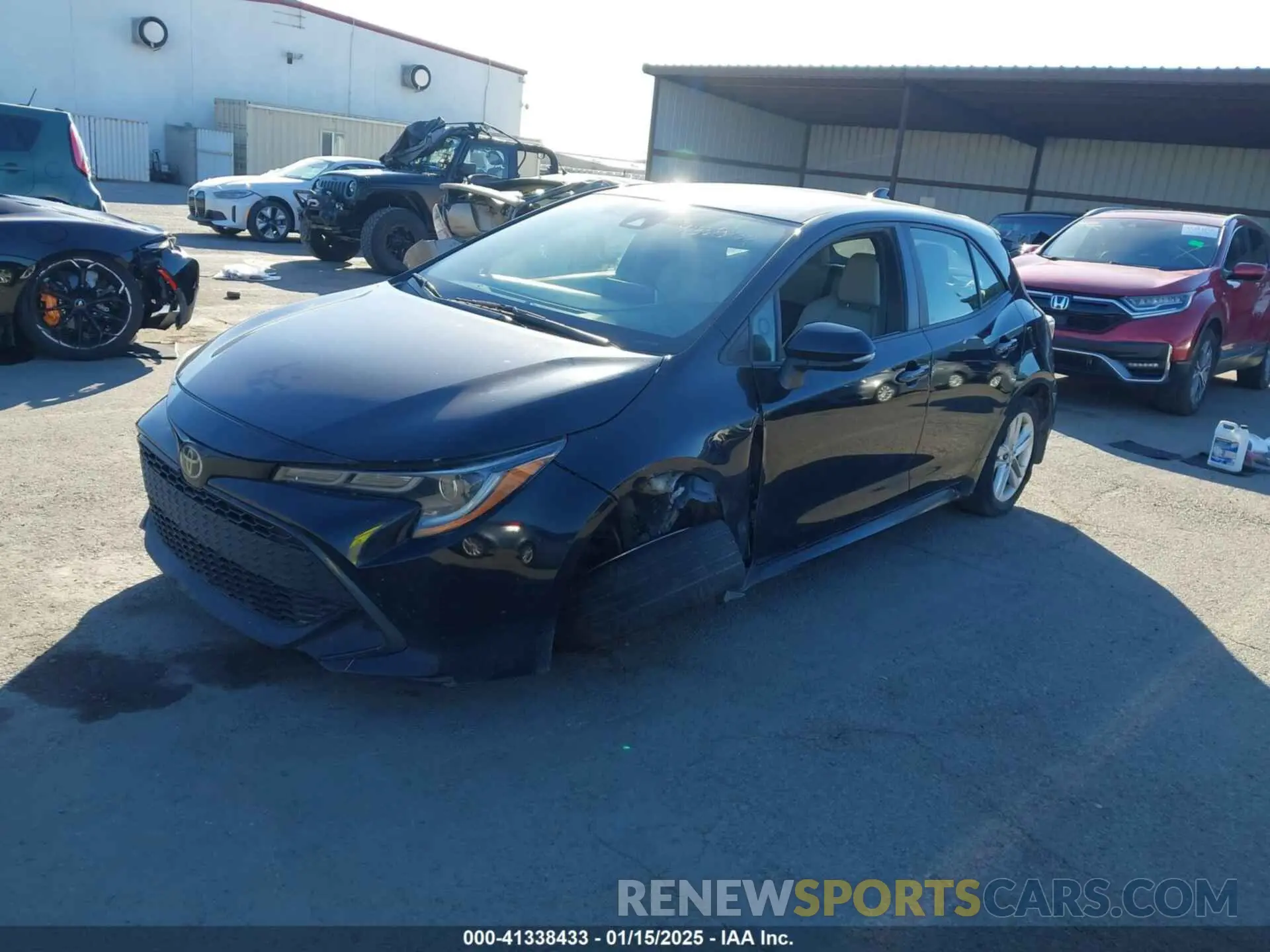 2 Фотография поврежденного автомобиля JTNK4RBE9K3003907 TOYOTA COROLLA 2019