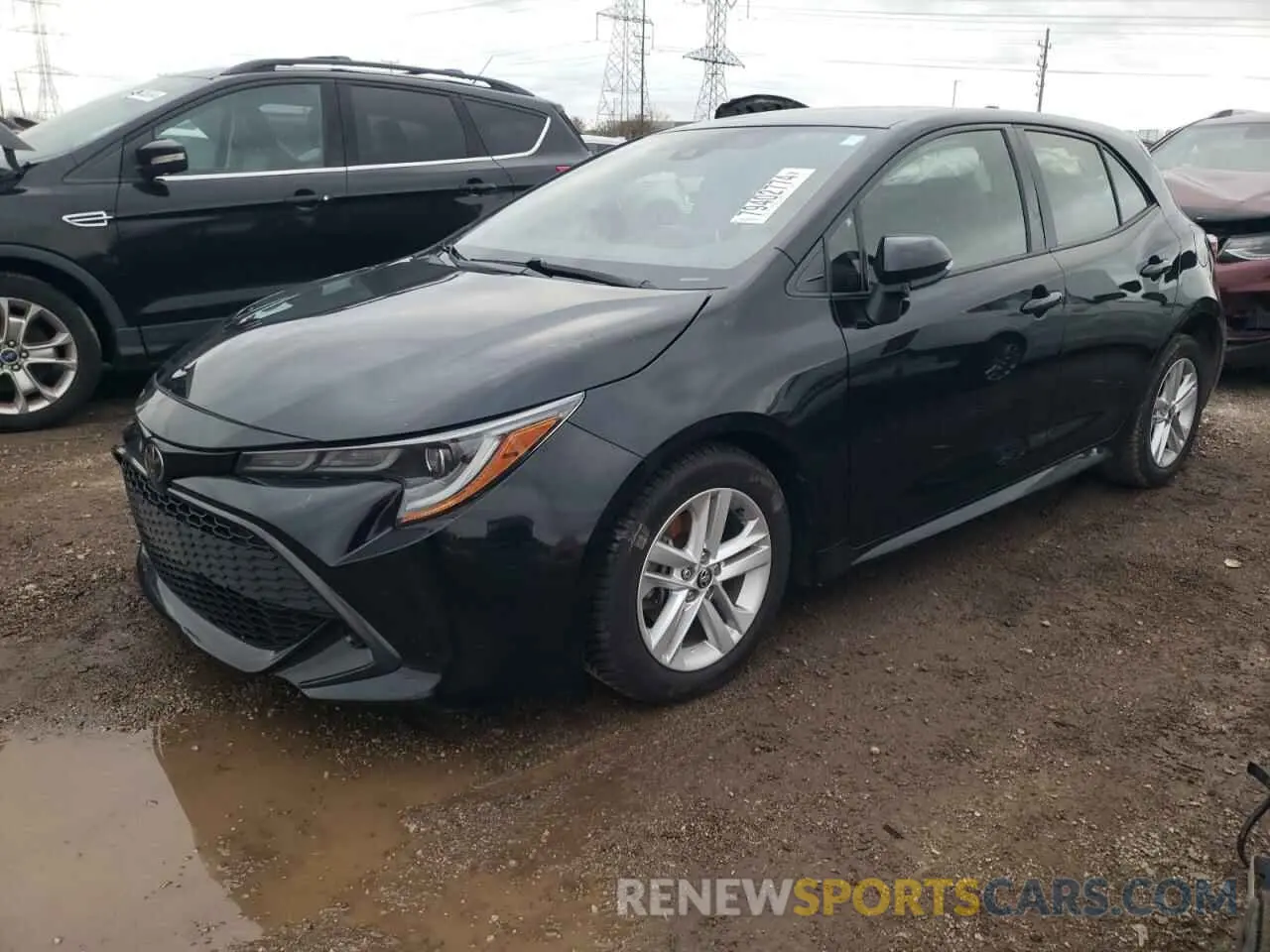1 Photograph of a damaged car JTNK4RBE9K3008802 TOYOTA COROLLA 2019