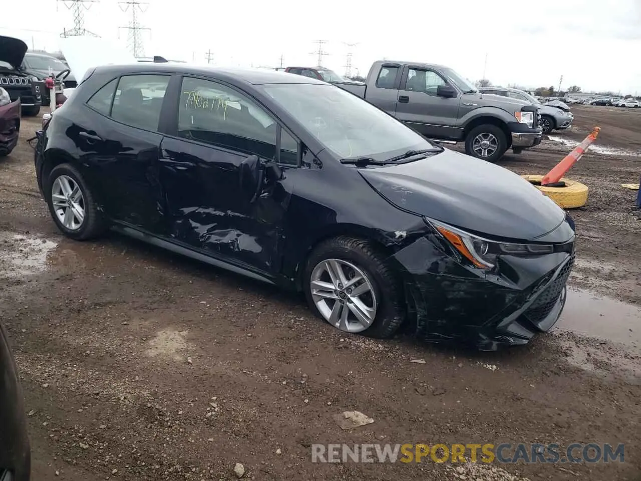 4 Photograph of a damaged car JTNK4RBE9K3008802 TOYOTA COROLLA 2019