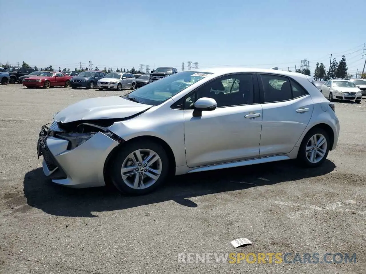 1 Photograph of a damaged car JTNK4RBE9K3012509 TOYOTA COROLLA 2019