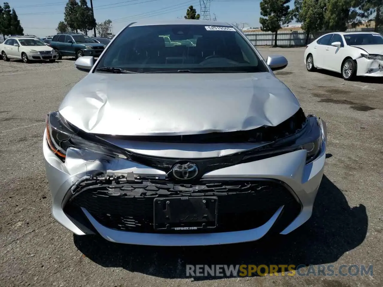 5 Photograph of a damaged car JTNK4RBE9K3012509 TOYOTA COROLLA 2019