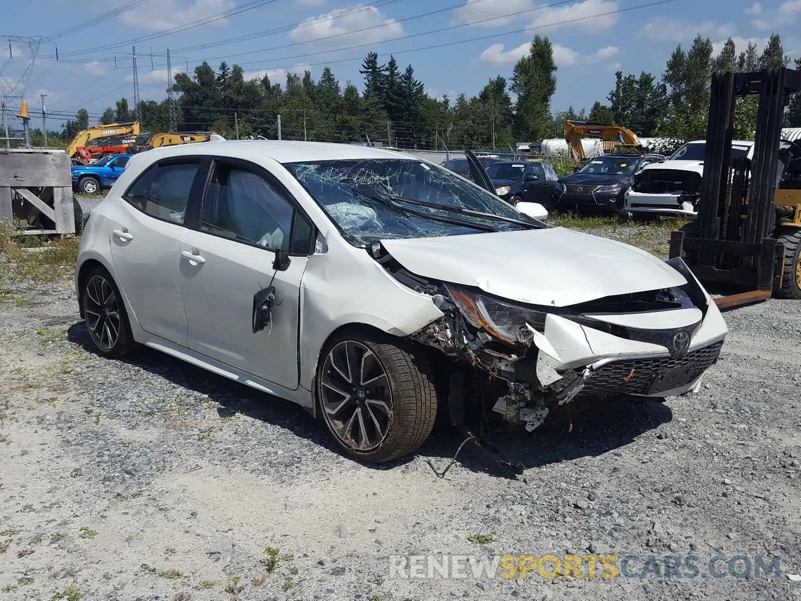 1 Photograph of a damaged car JTNK4RBE9K3016799 TOYOTA COROLLA 2019