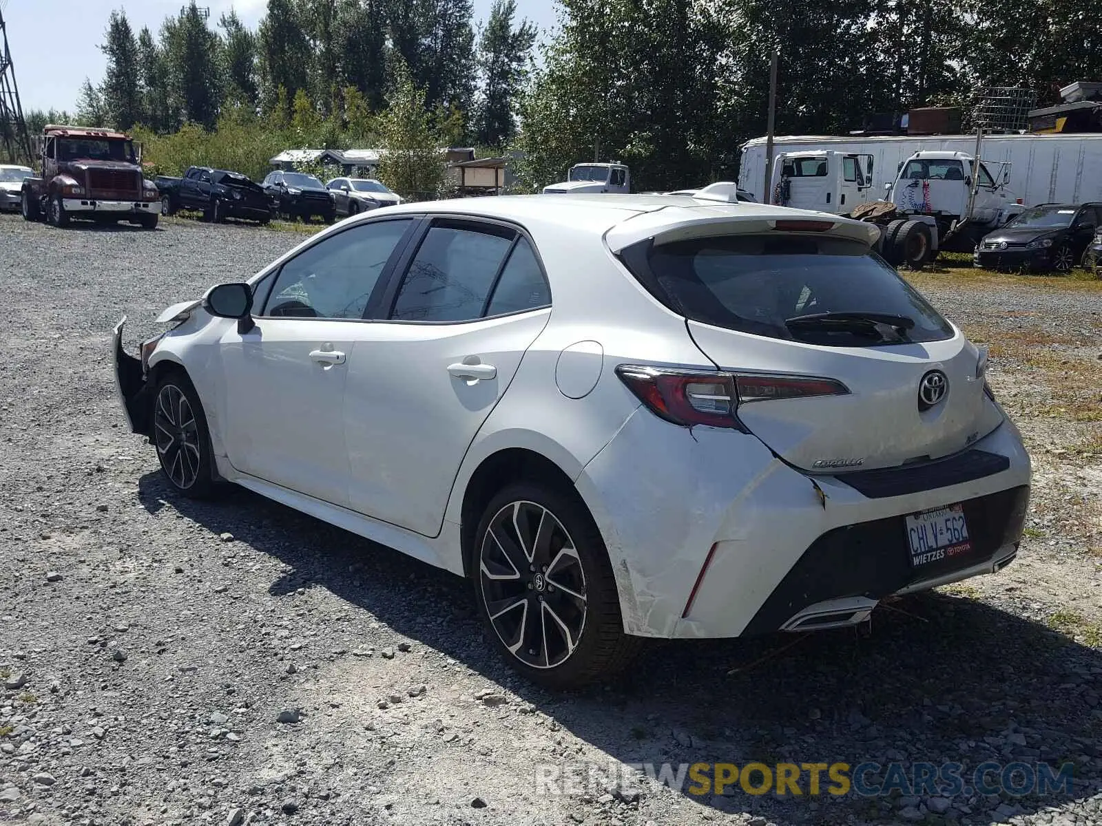 3 Photograph of a damaged car JTNK4RBE9K3016799 TOYOTA COROLLA 2019