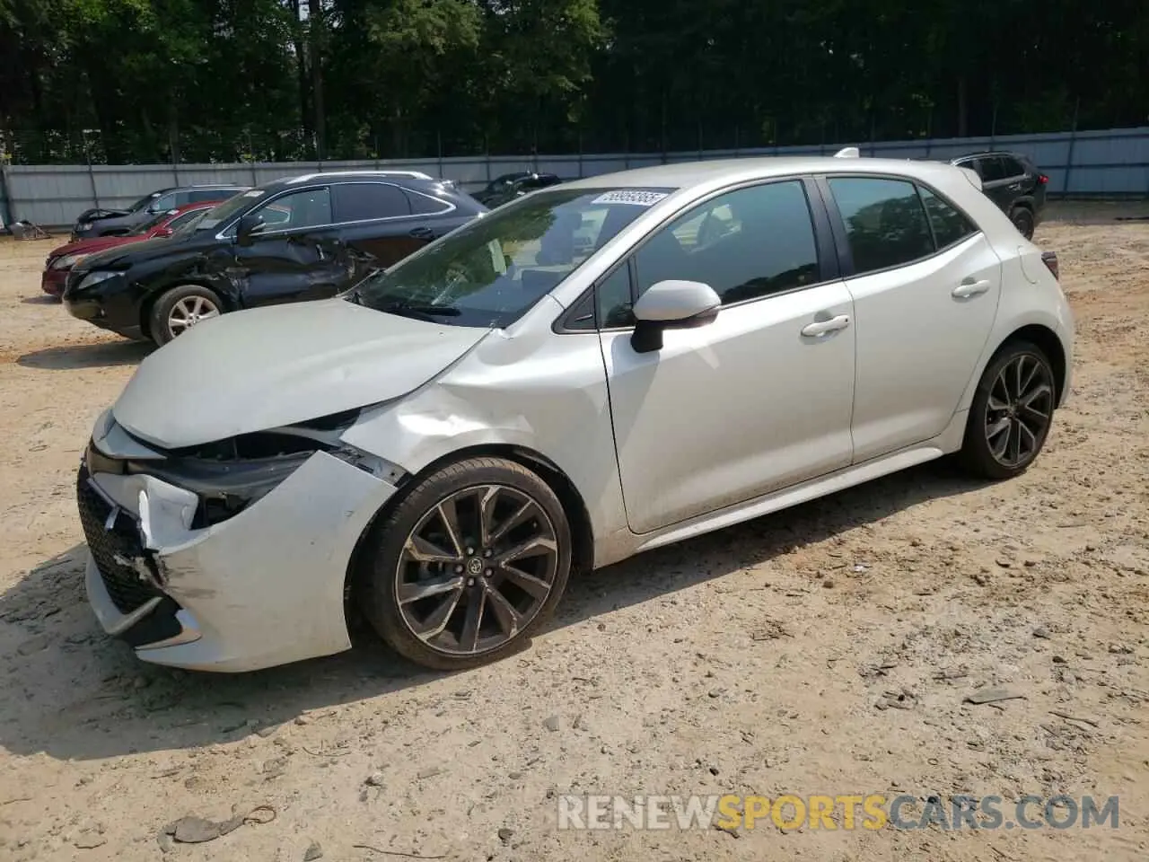 1 Photograph of a damaged car JTNK4RBE9K3024675 TOYOTA COROLLA 2019