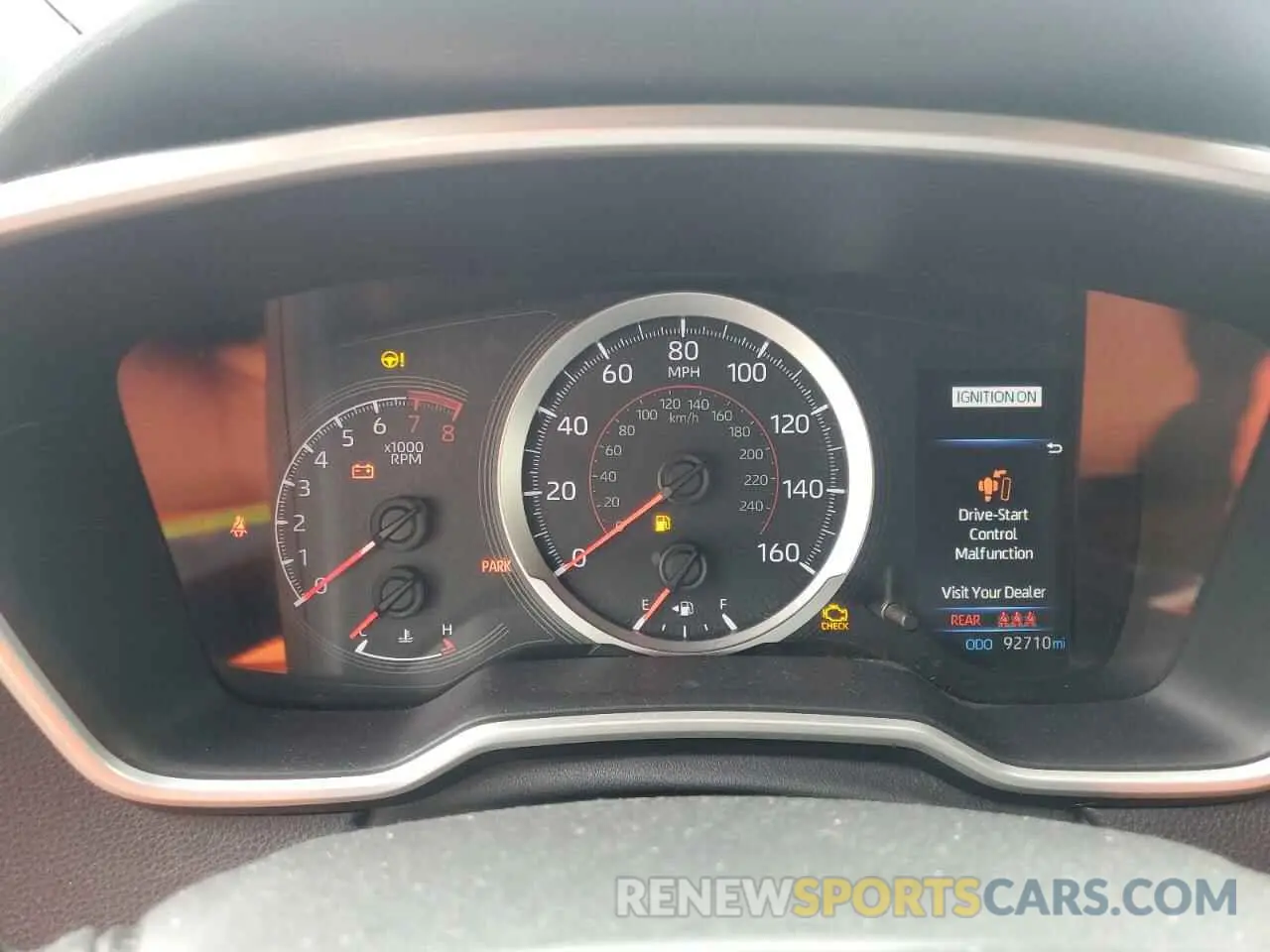 9 Photograph of a damaged car JTNK4RBE9K3027866 TOYOTA COROLLA 2019