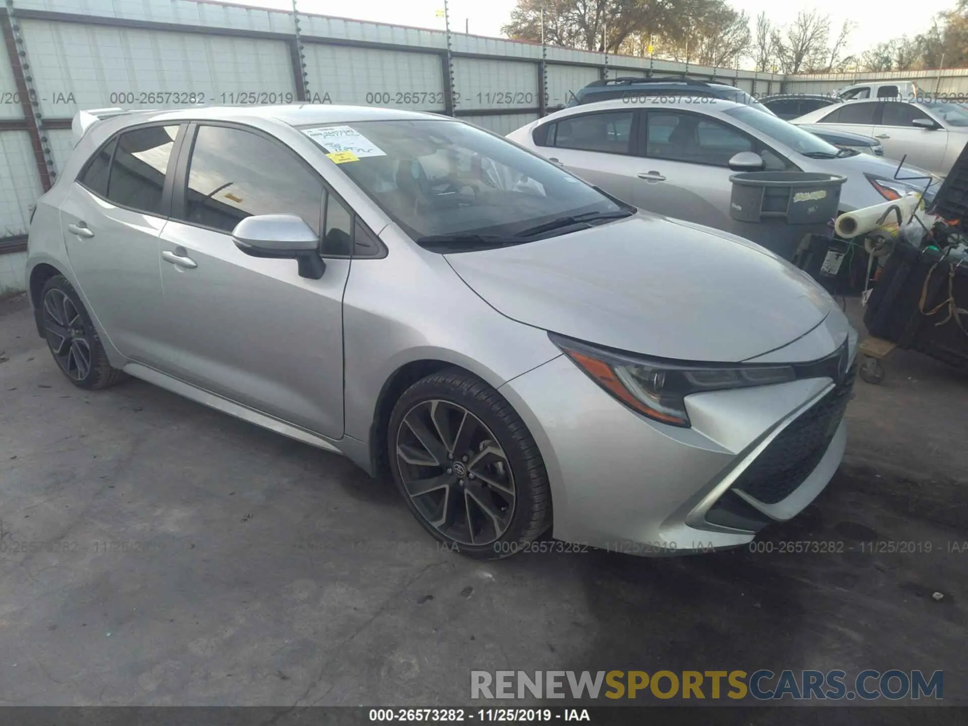 1 Photograph of a damaged car JTNK4RBE9K3033022 TOYOTA COROLLA 2019