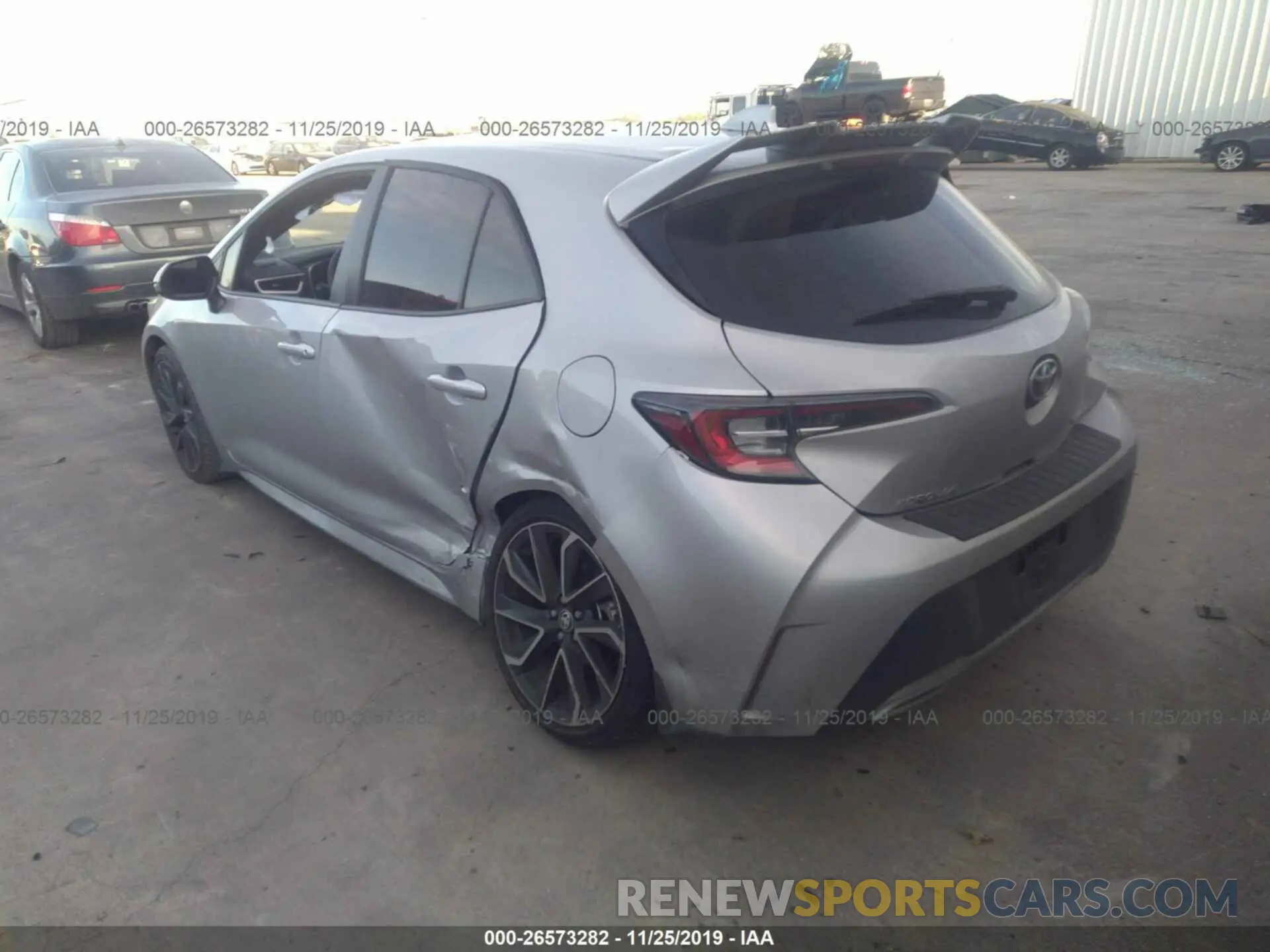 3 Photograph of a damaged car JTNK4RBE9K3033022 TOYOTA COROLLA 2019