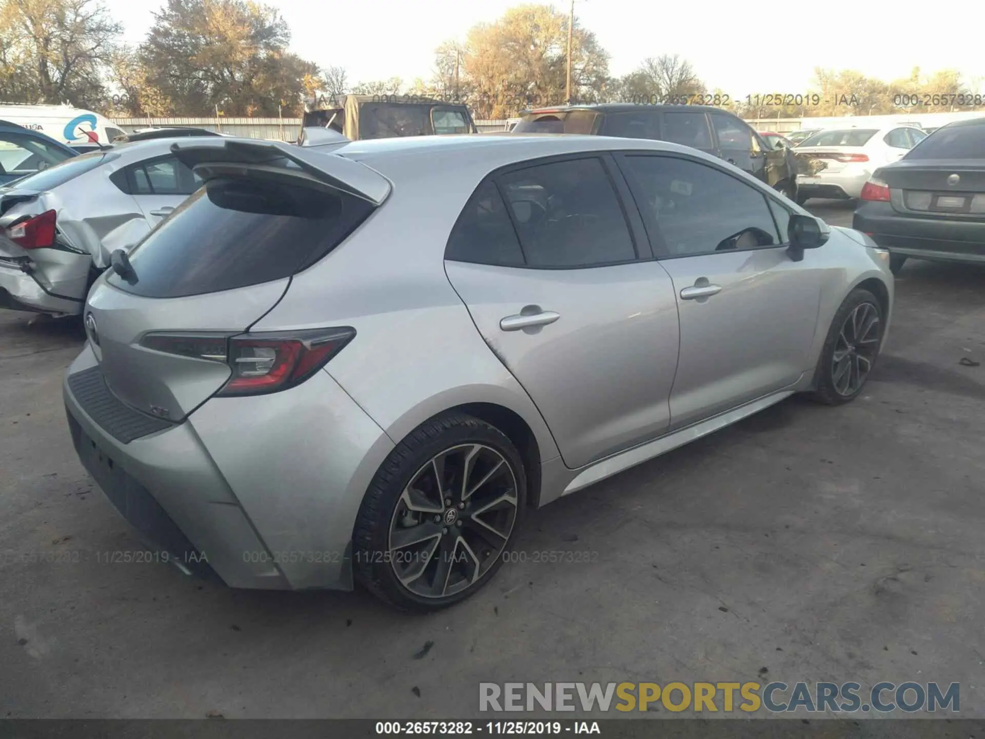 4 Photograph of a damaged car JTNK4RBE9K3033022 TOYOTA COROLLA 2019
