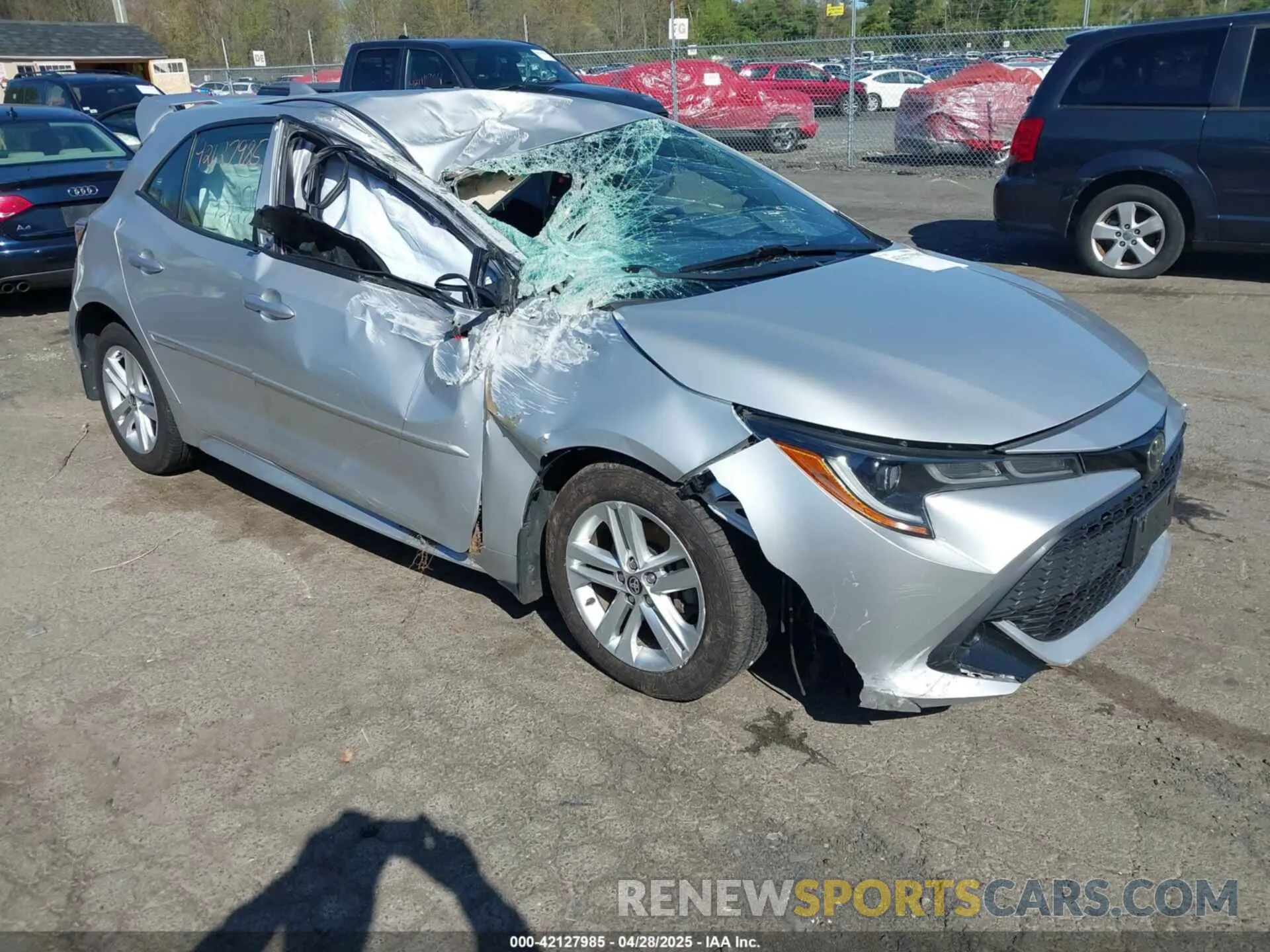 1 Photograph of a damaged car JTNK4RBE9K3037779 TOYOTA COROLLA 2019