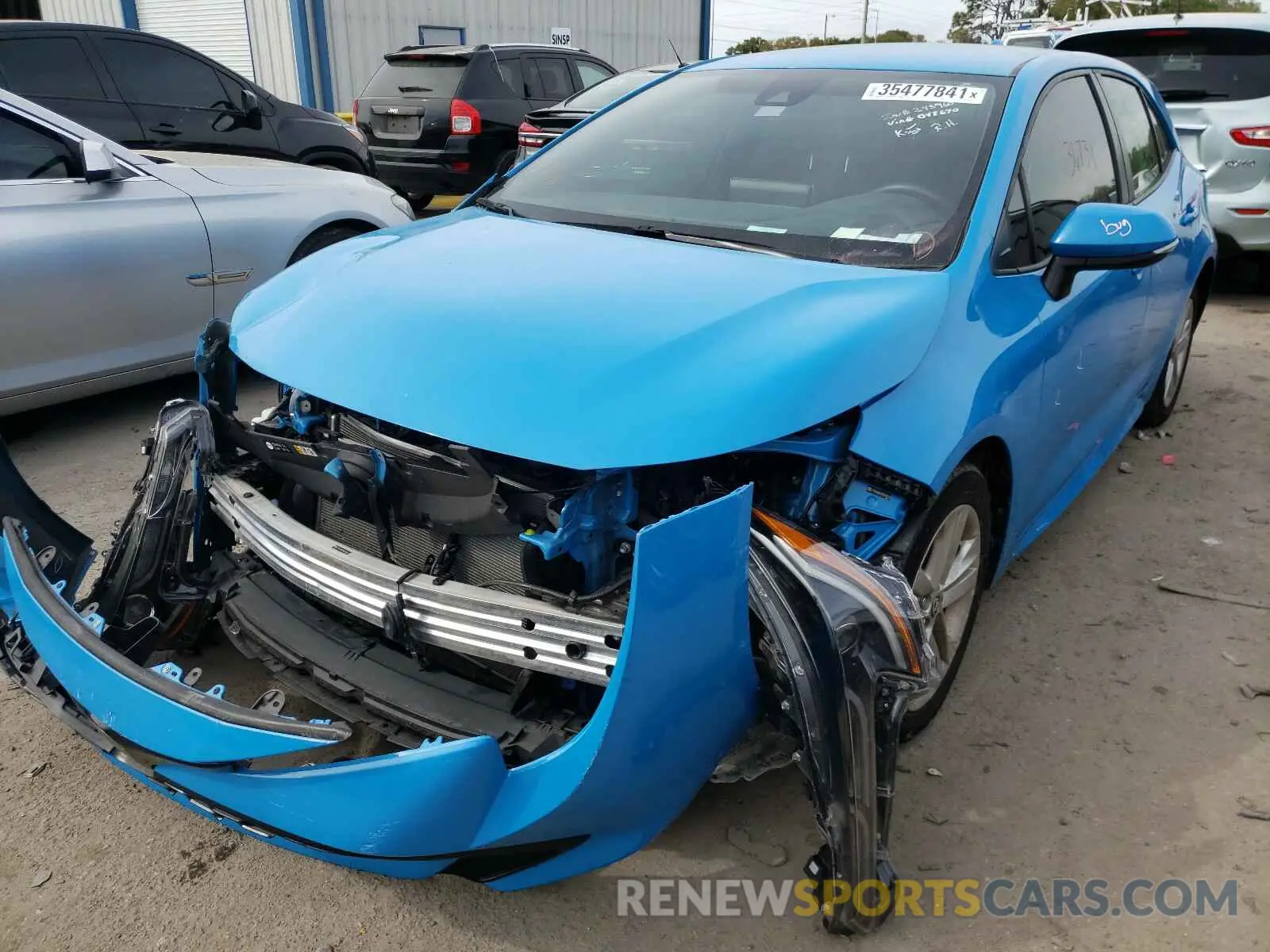 2 Photograph of a damaged car JTNK4RBE9K3048670 TOYOTA COROLLA 2019