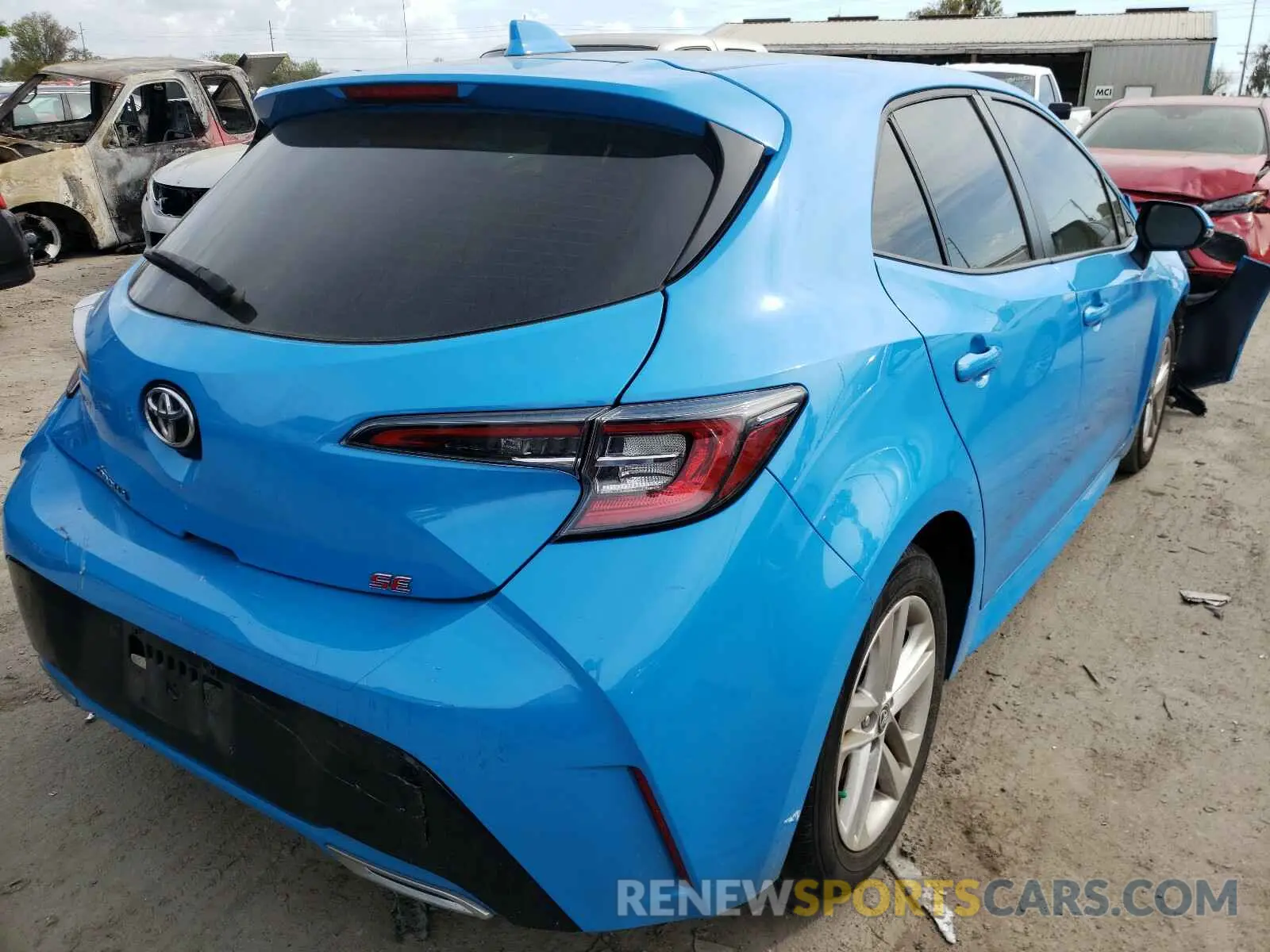 4 Photograph of a damaged car JTNK4RBE9K3048670 TOYOTA COROLLA 2019