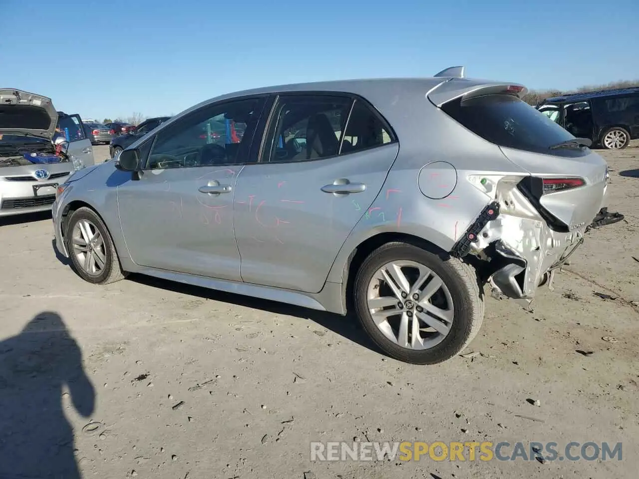 2 Фотография поврежденного автомобиля JTNK4RBE9K3055246 TOYOTA COROLLA 2019