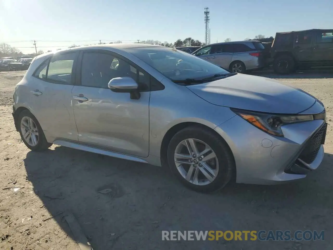 4 Фотография поврежденного автомобиля JTNK4RBE9K3055246 TOYOTA COROLLA 2019
