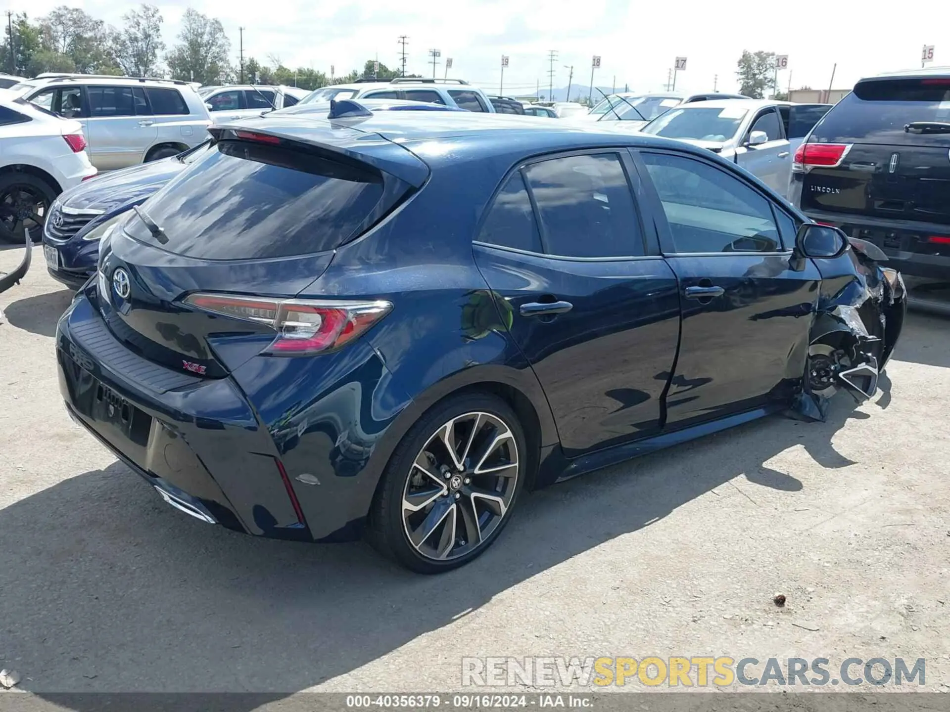 4 Фотография поврежденного автомобиля JTNK4RBEXK3032400 TOYOTA COROLLA 2019