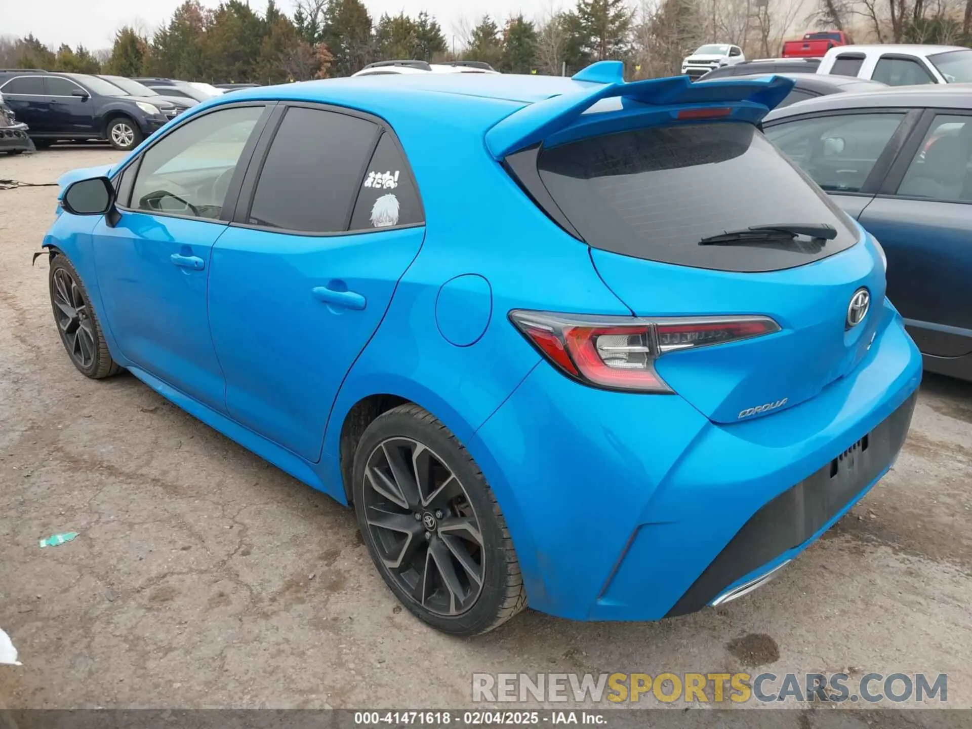 3 Photograph of a damaged car JTNK4RBEXK3033062 TOYOTA COROLLA 2019