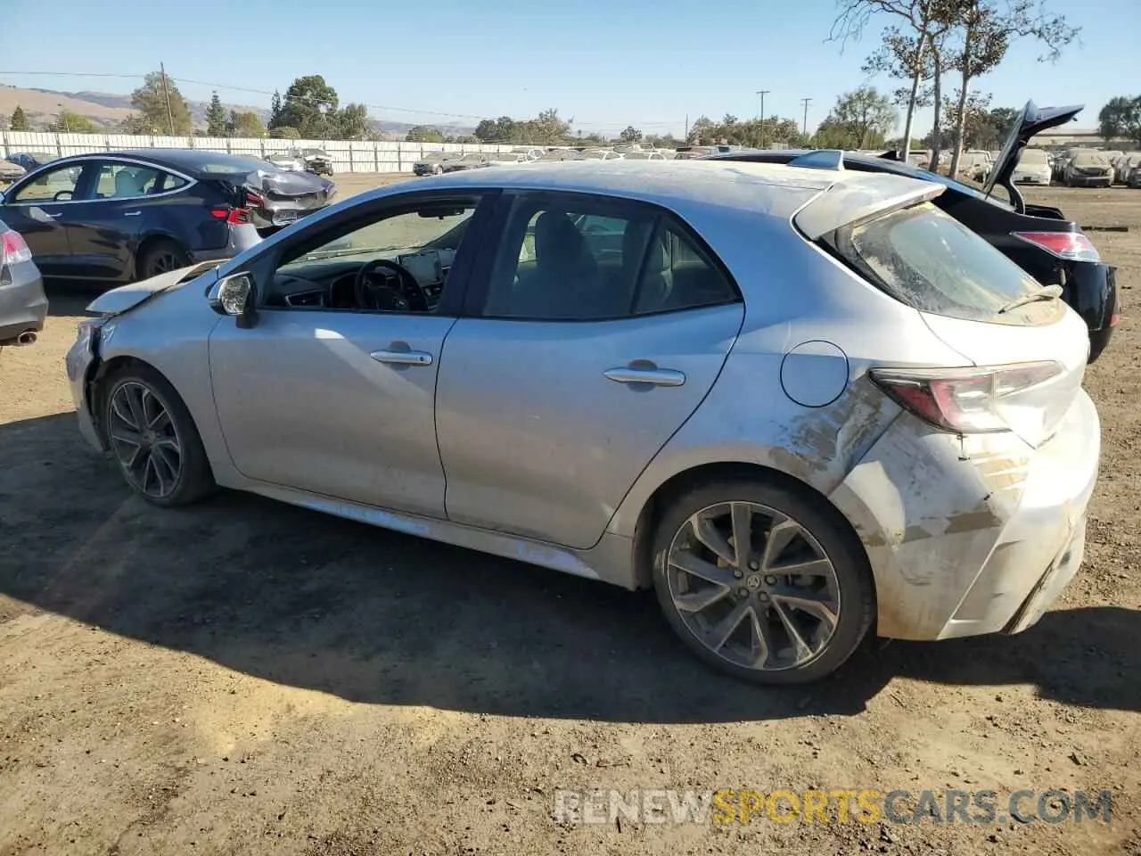 2 Photograph of a damaged car JTNK4RBEXK3040366 TOYOTA COROLLA 2019