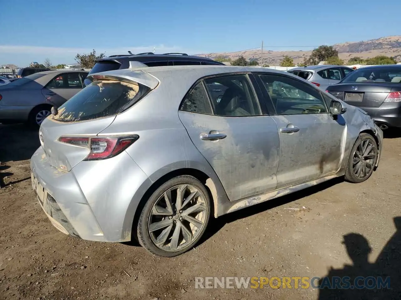 3 Photograph of a damaged car JTNK4RBEXK3040366 TOYOTA COROLLA 2019