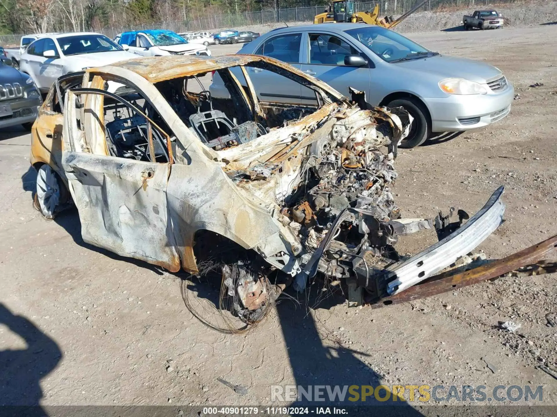 1 Photograph of a damaged car JTNK4RBEXK3045891 TOYOTA COROLLA 2019