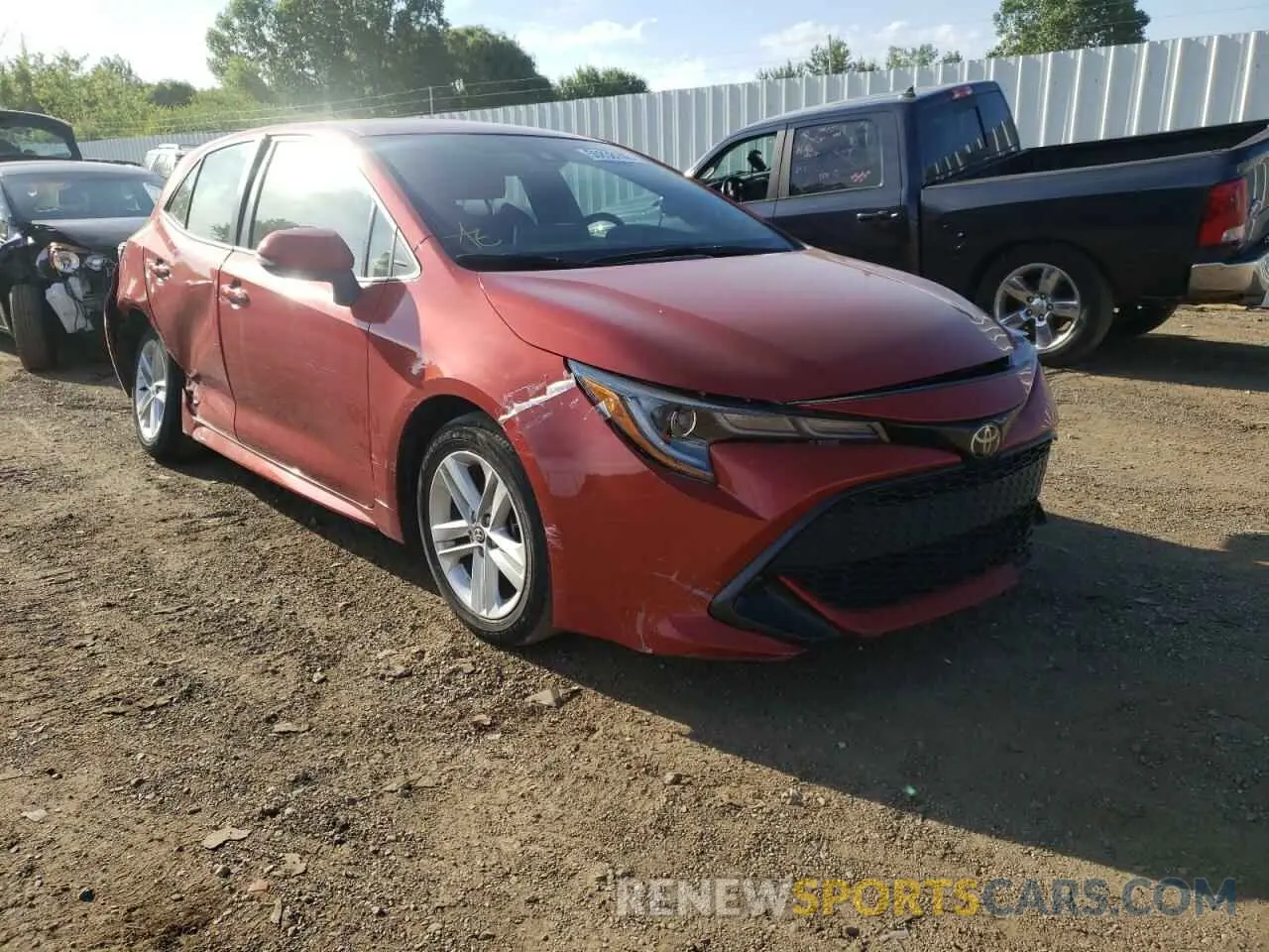 1 Photograph of a damaged car JTNK4RBEXK3063579 TOYOTA COROLLA 2019