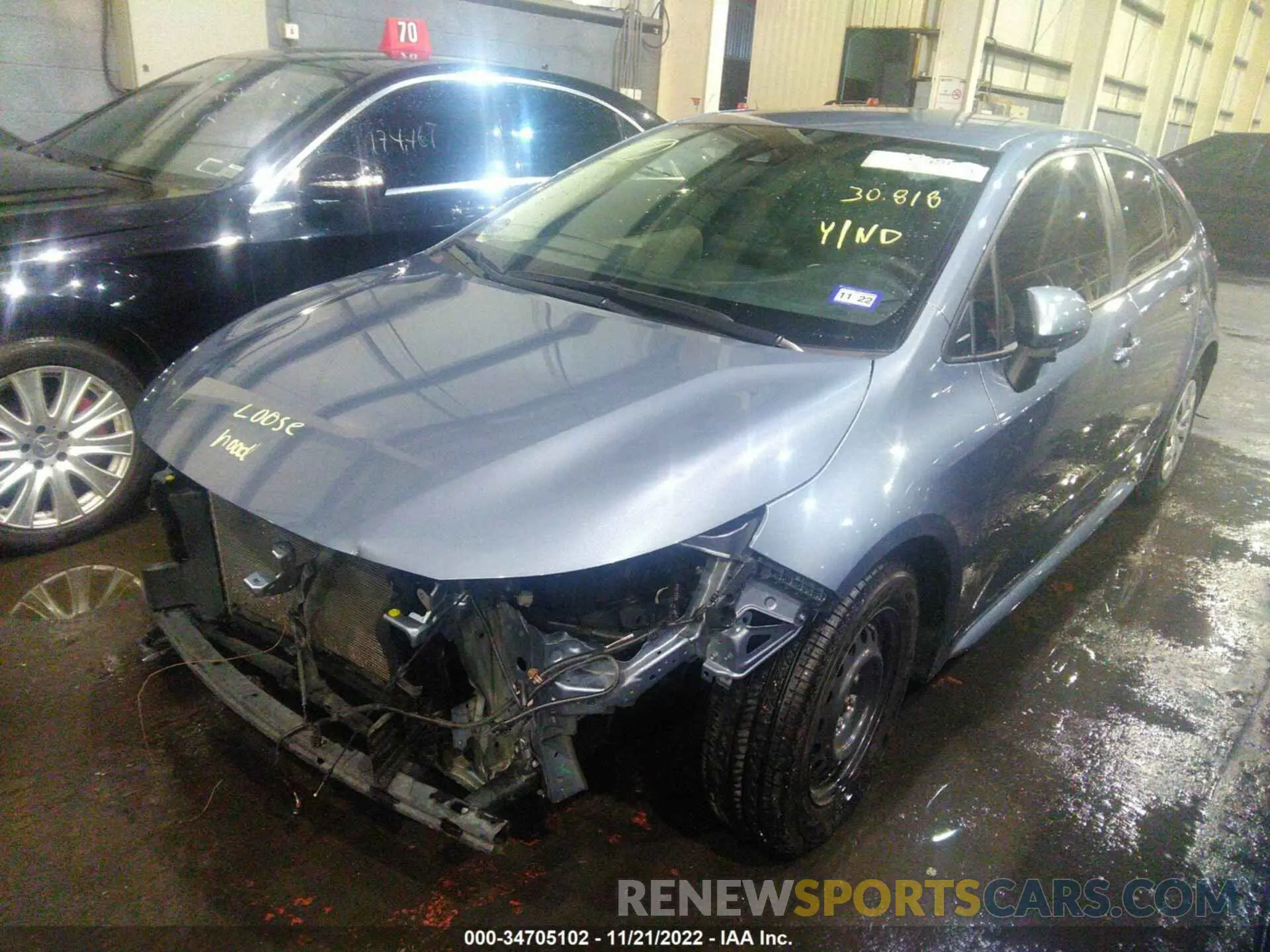 2 Photograph of a damaged car 00DDPRAE7LJ004718 TOYOTA COROLLA 2020