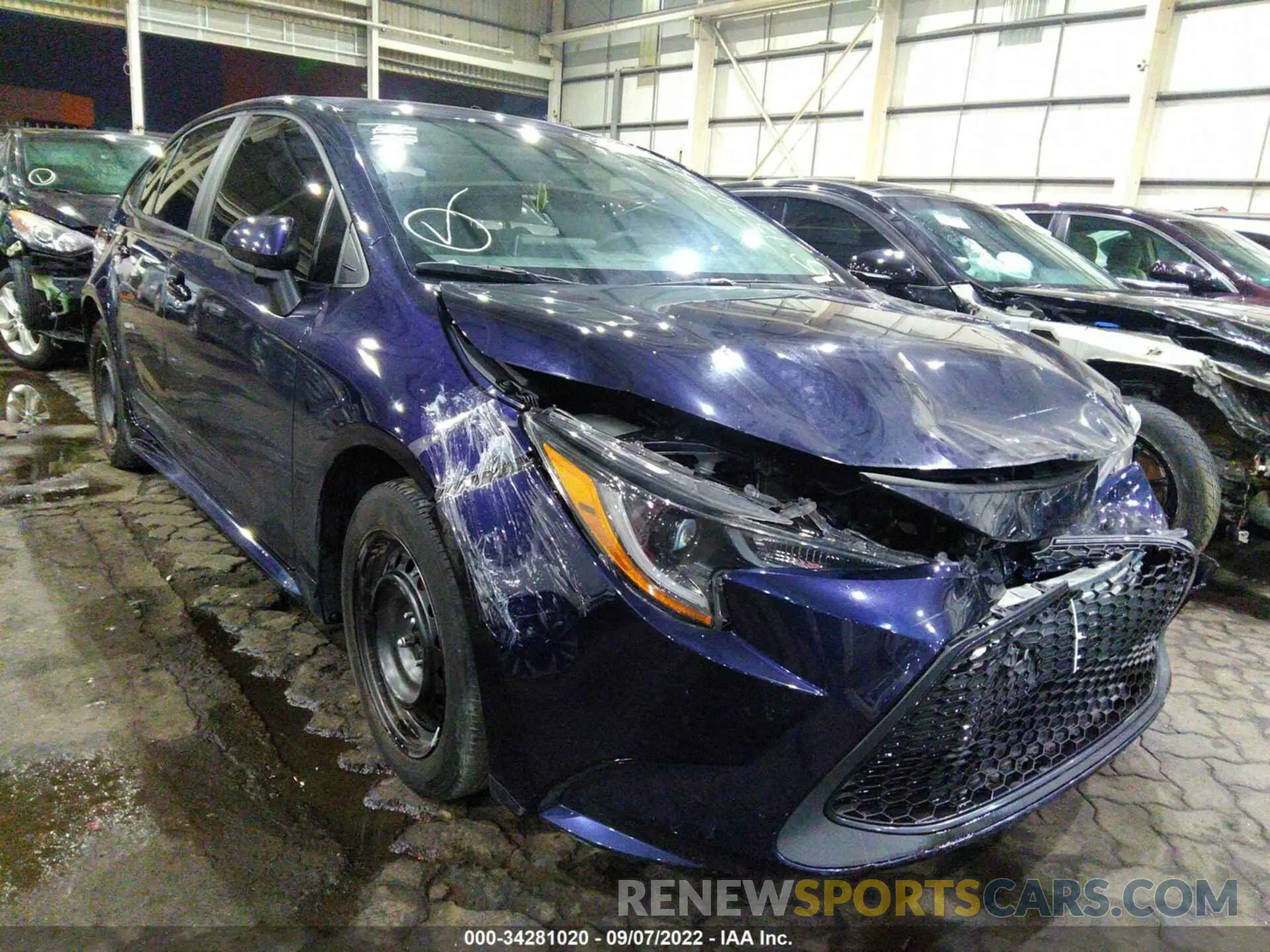 1 Photograph of a damaged car 00FEPRAE3LP145835 TOYOTA COROLLA 2020