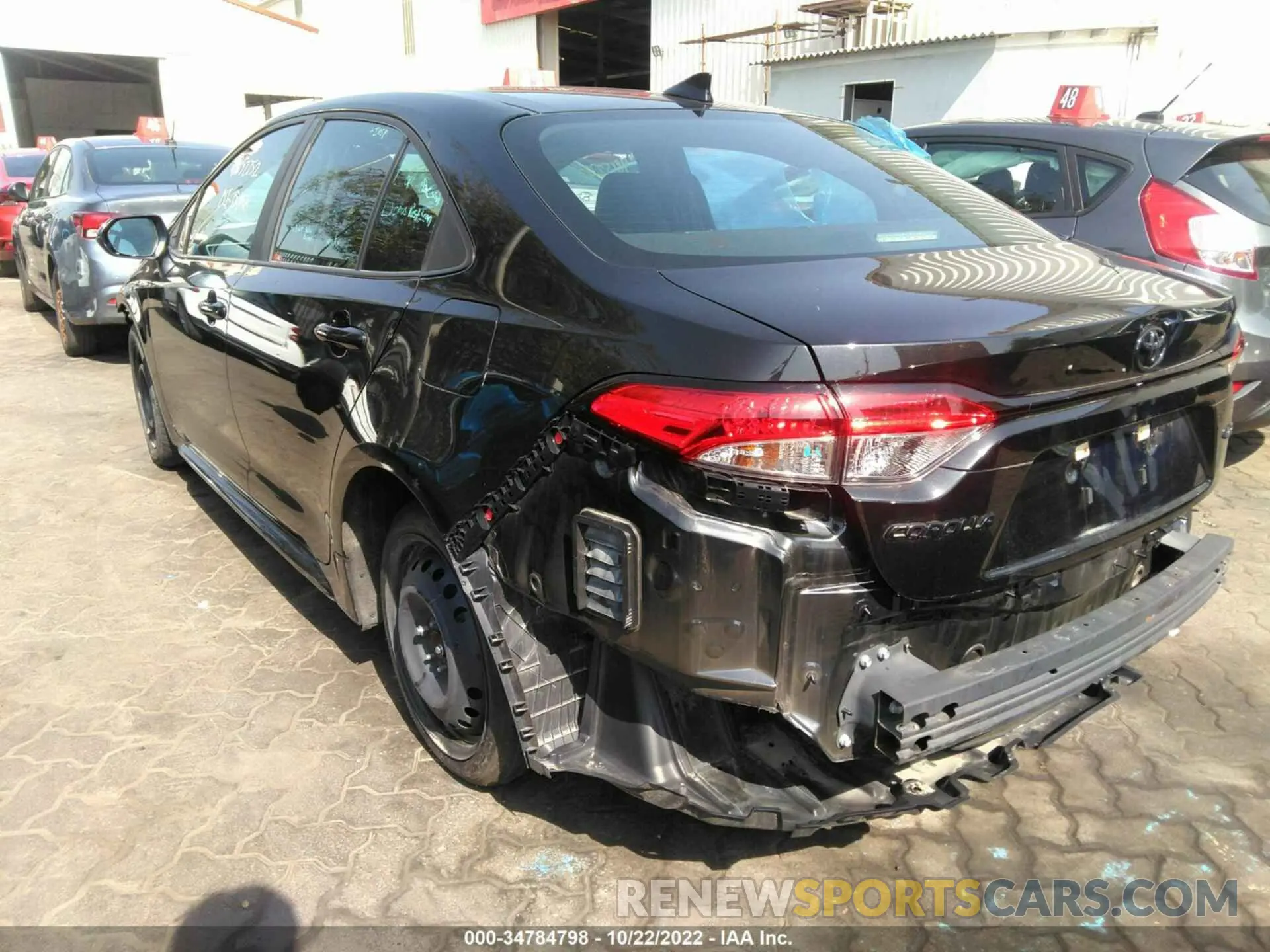 3 Фотография поврежденного автомобиля 00FEPRAE6LP143089 TOYOTA COROLLA 2020