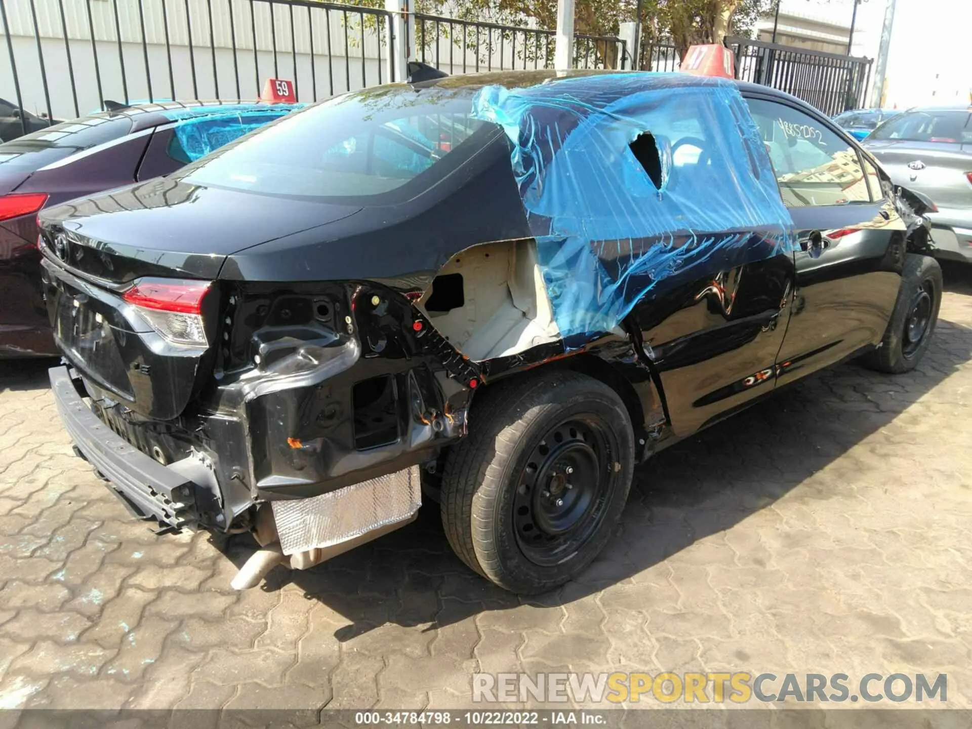 4 Фотография поврежденного автомобиля 00FEPRAE6LP143089 TOYOTA COROLLA 2020