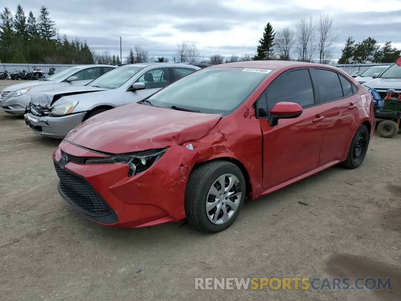 1 Photograph of a damaged car 5YFBPRBE1LP025758 TOYOTA COROLLA 2020