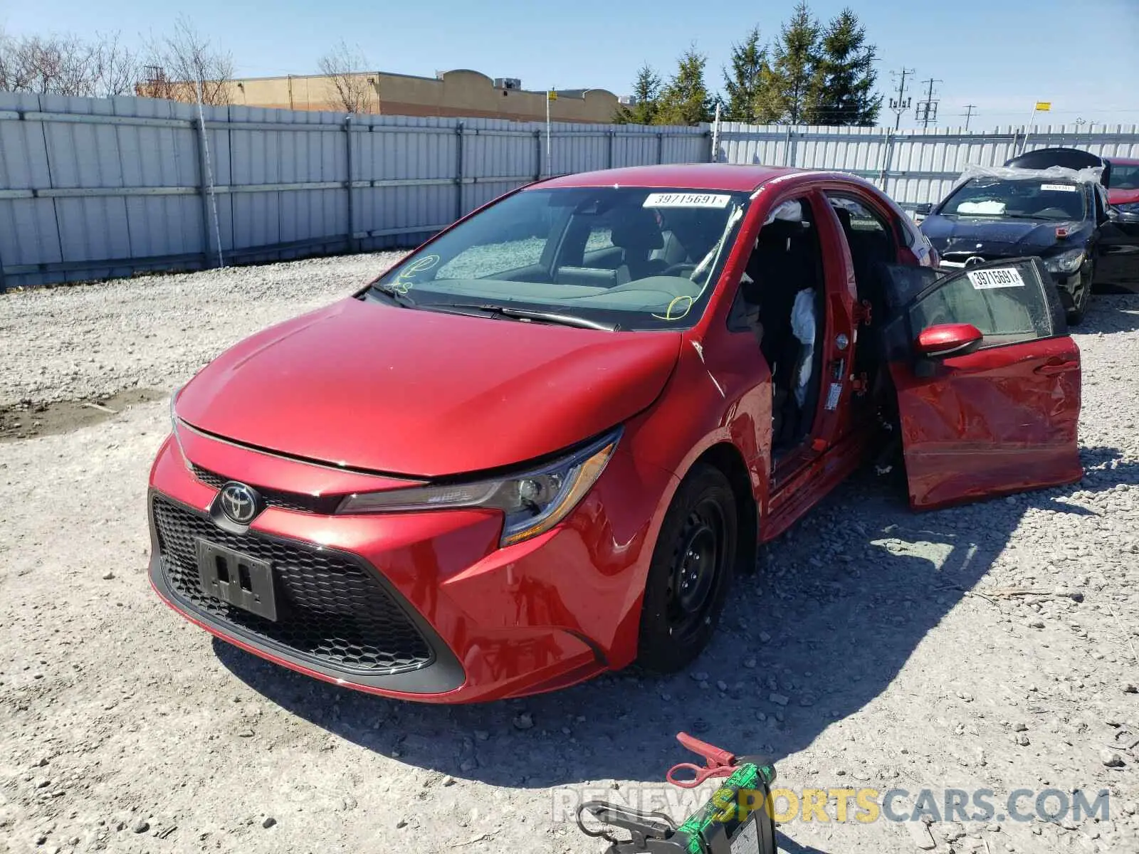 2 Photograph of a damaged car 5YFBPRBE7LP004512 TOYOTA COROLLA 2020
