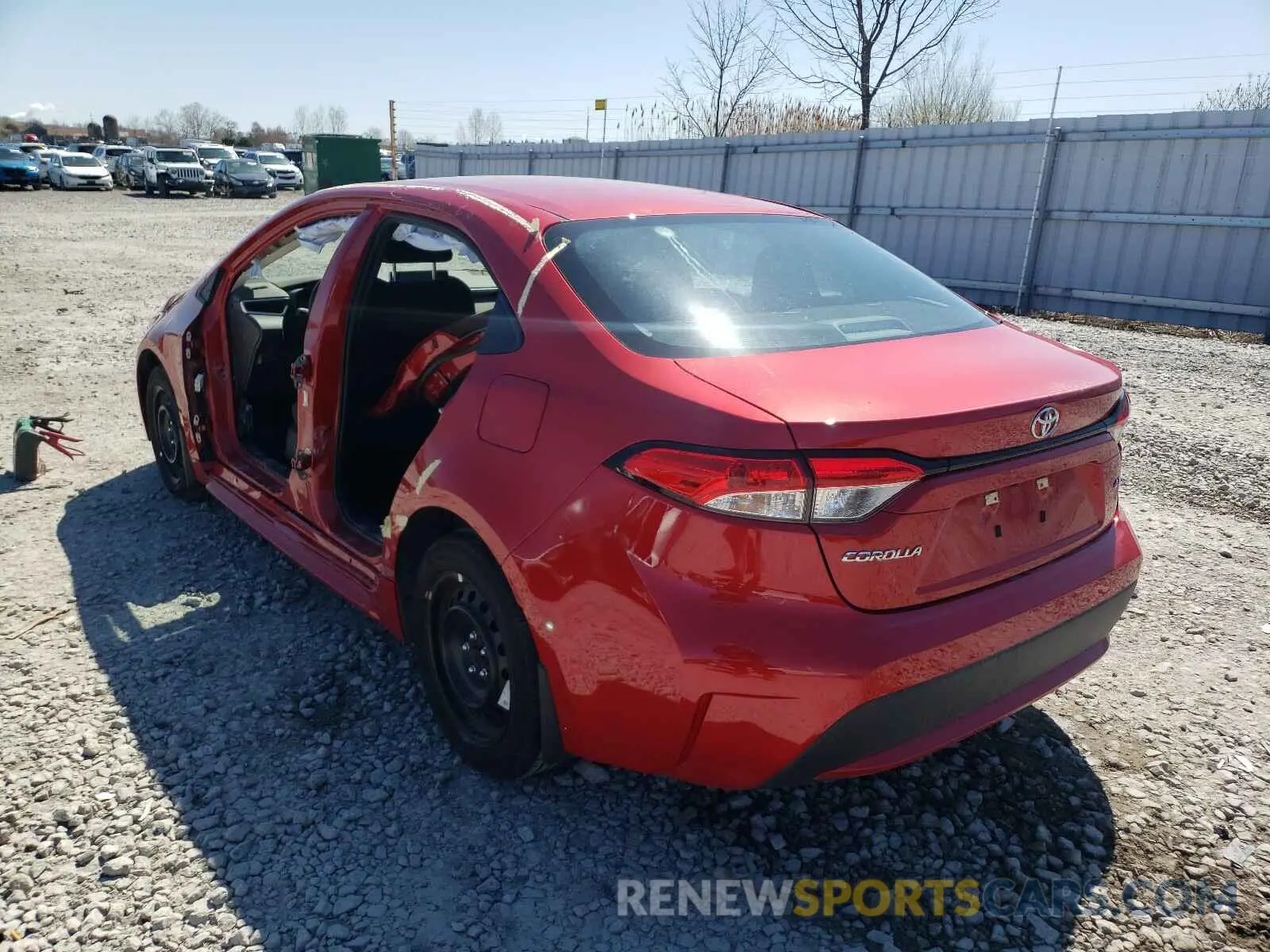 3 Photograph of a damaged car 5YFBPRBE7LP004512 TOYOTA COROLLA 2020