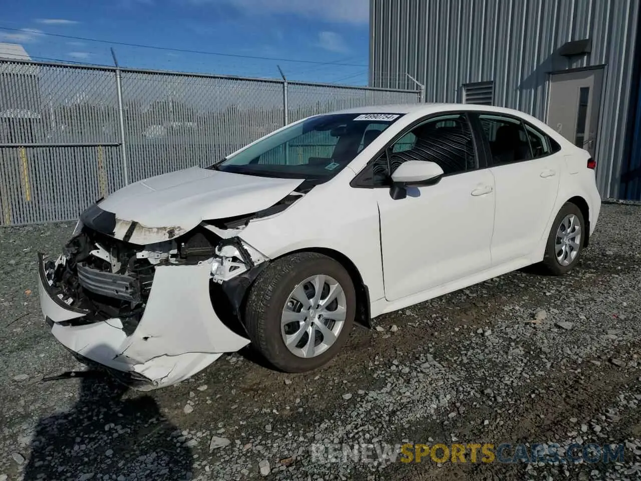 1 Photograph of a damaged car 5YFBPRBE8LP053279 TOYOTA COROLLA 2020