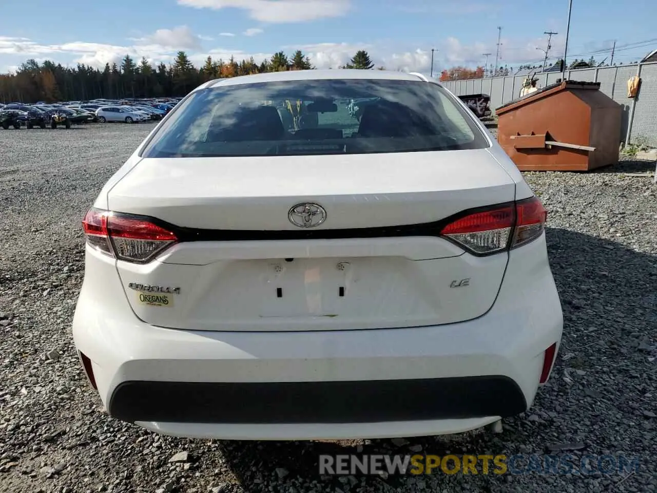 6 Photograph of a damaged car 5YFBPRBE8LP053279 TOYOTA COROLLA 2020