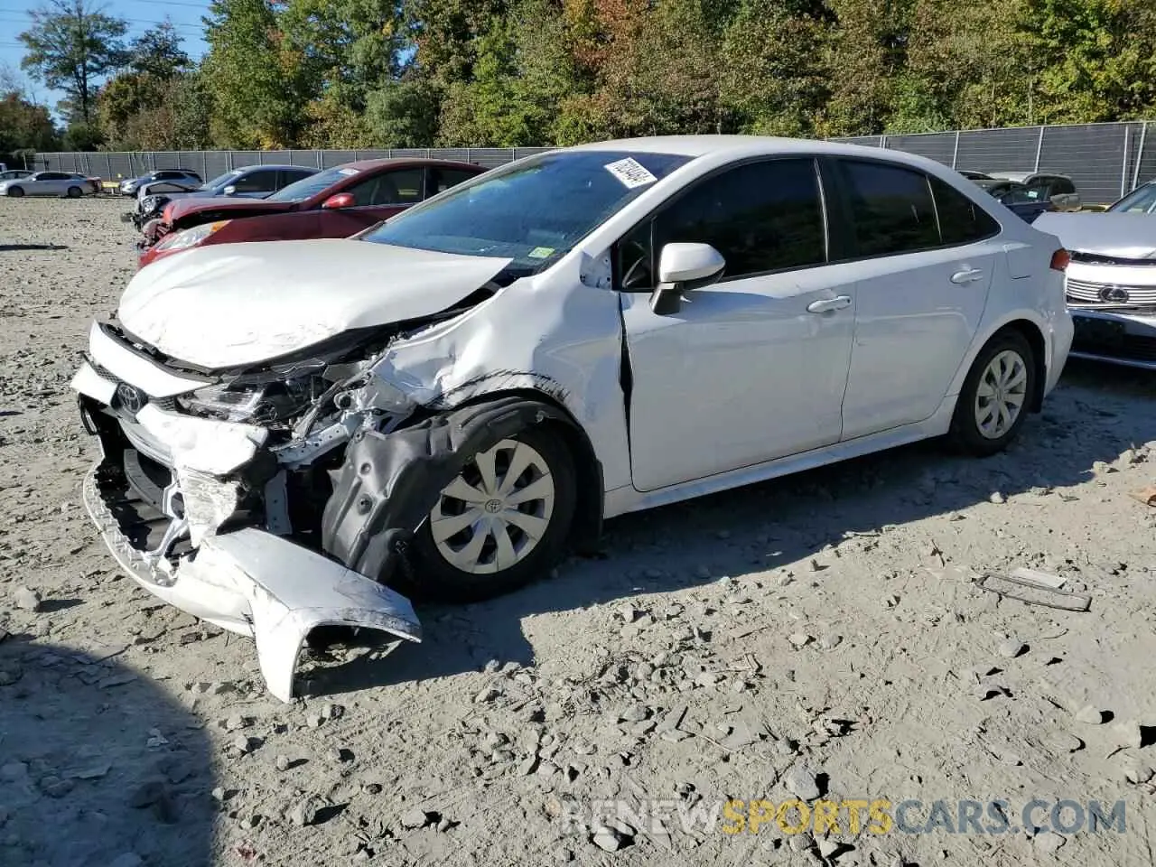 1 Photograph of a damaged car 5YFDPRAE5LP132208 TOYOTA COROLLA 2020