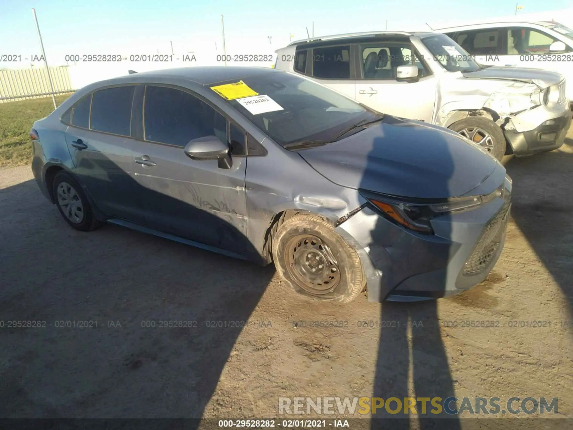 1 Photograph of a damaged car 5YFDPRAE7LP002169 TOYOTA COROLLA 2020