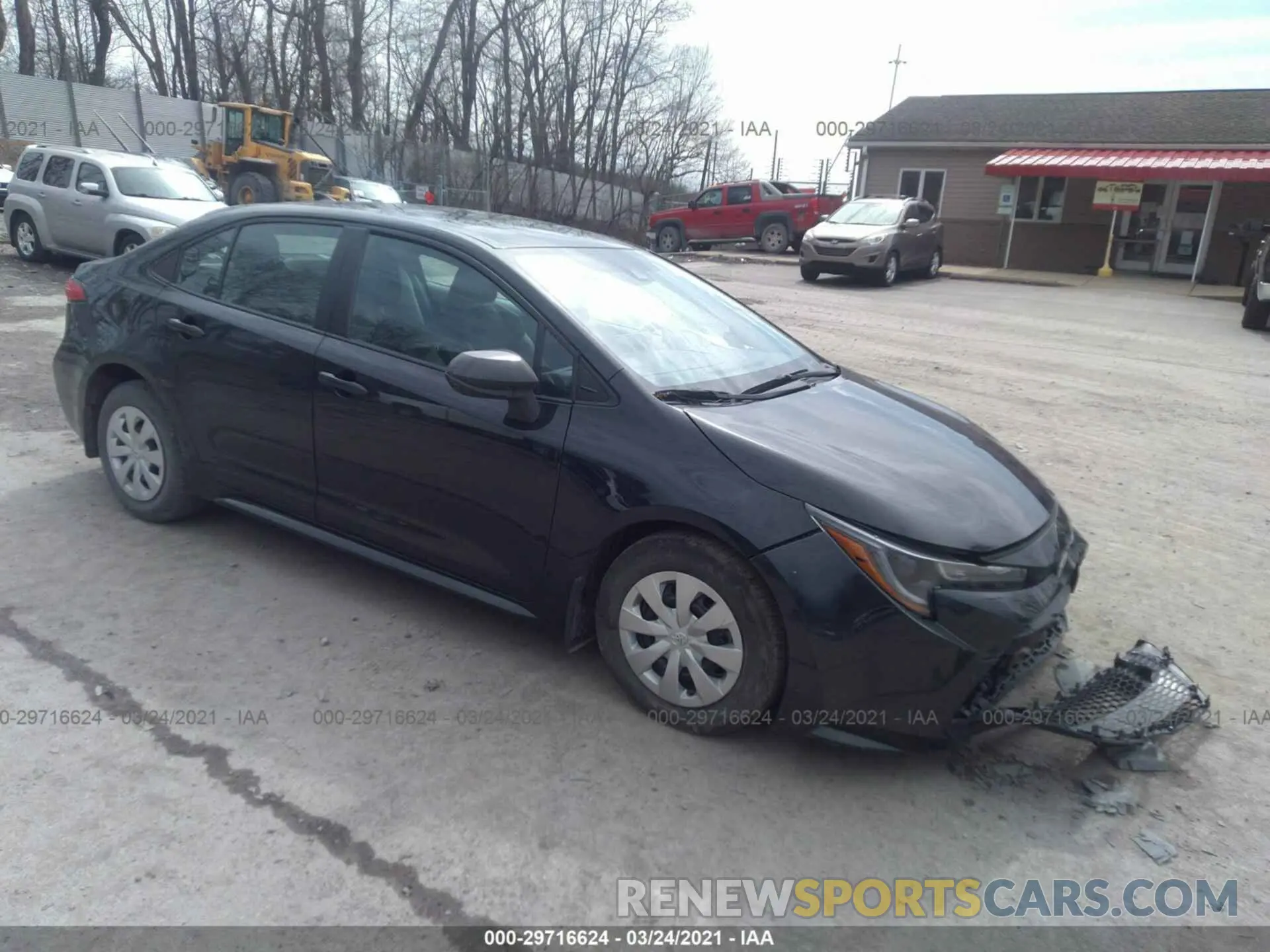 1 Photograph of a damaged car 5YFDPRAE7LP052506 TOYOTA COROLLA 2020