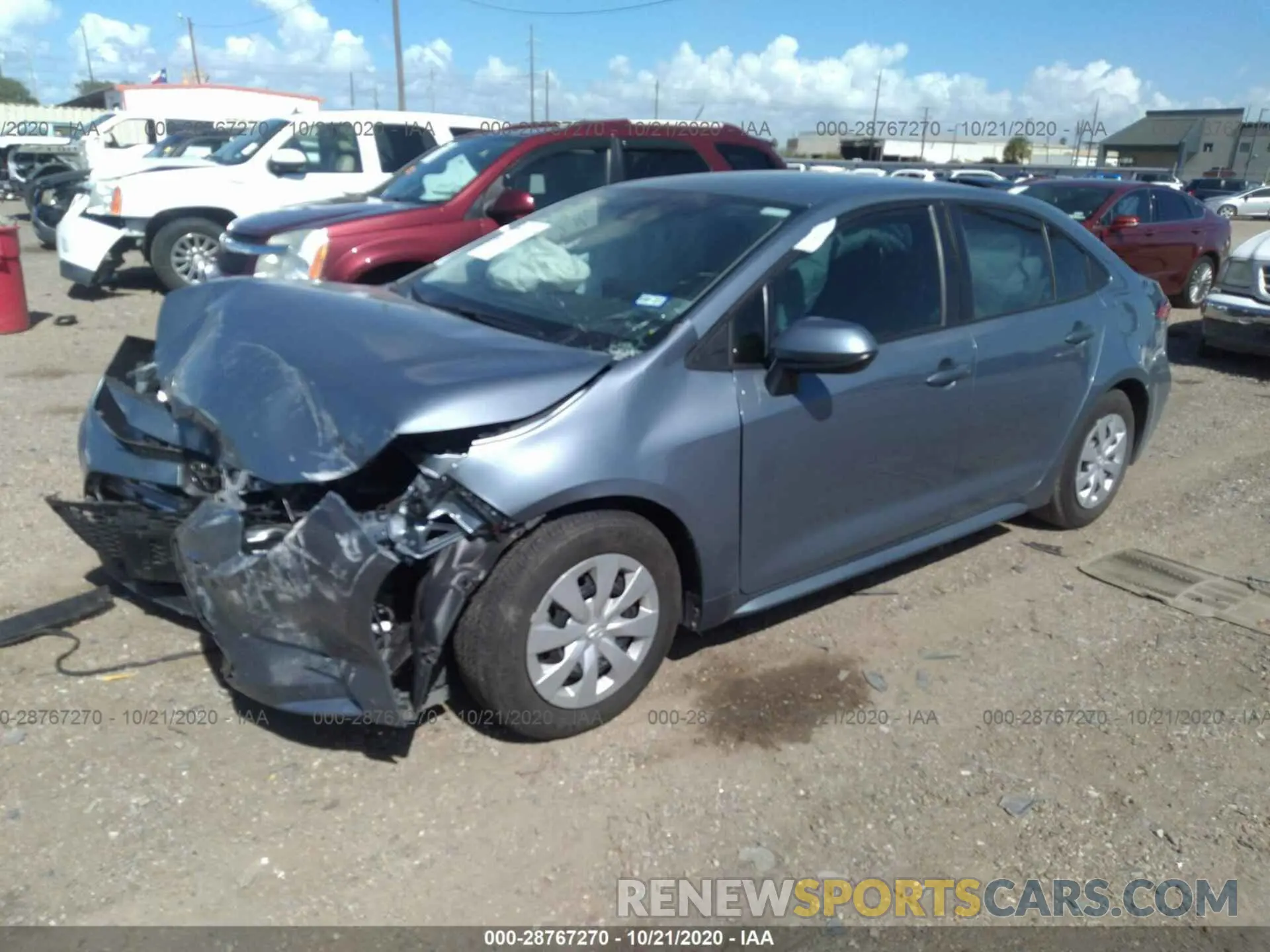 2 Photograph of a damaged car 5YFDPRAE8LP007056 TOYOTA COROLLA 2020