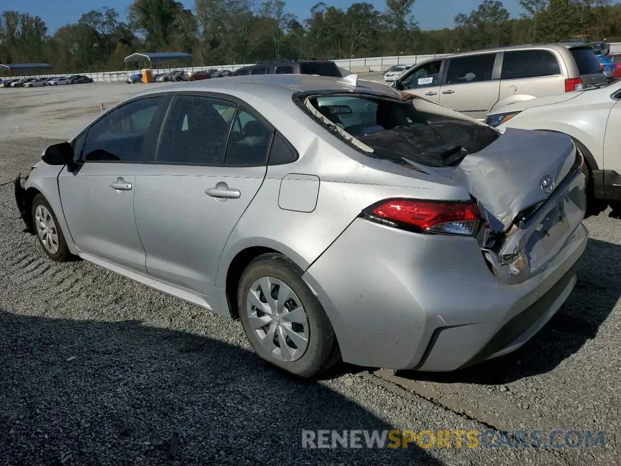 2 Photograph of a damaged car 5YFDPRAE8LP015237 TOYOTA COROLLA 2020