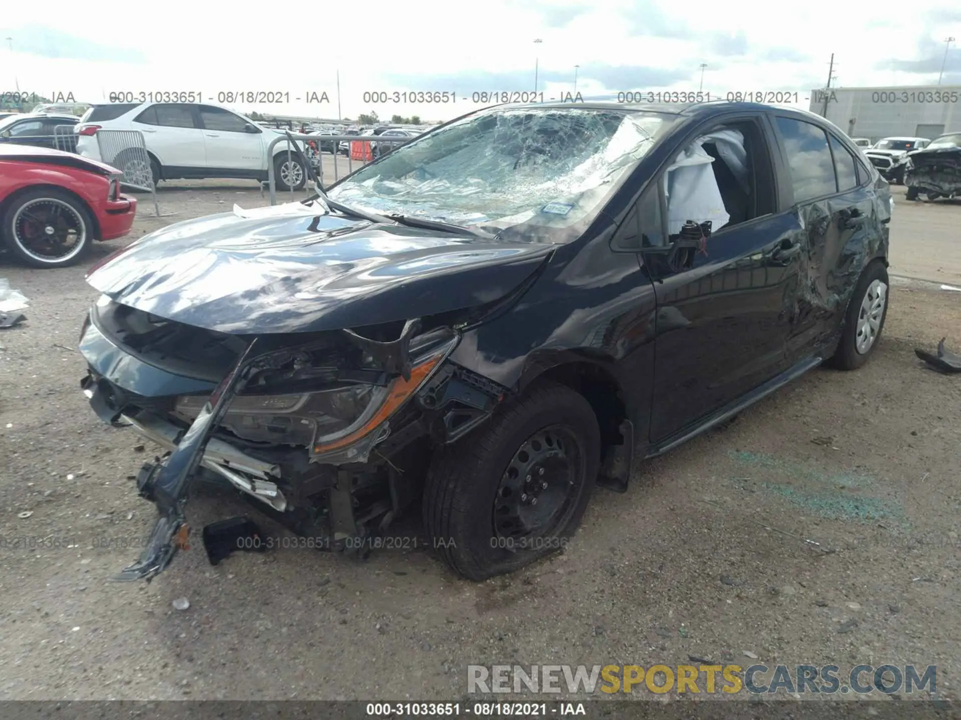 2 Photograph of a damaged car 5YFDPRAEXLP046537 TOYOTA COROLLA 2020