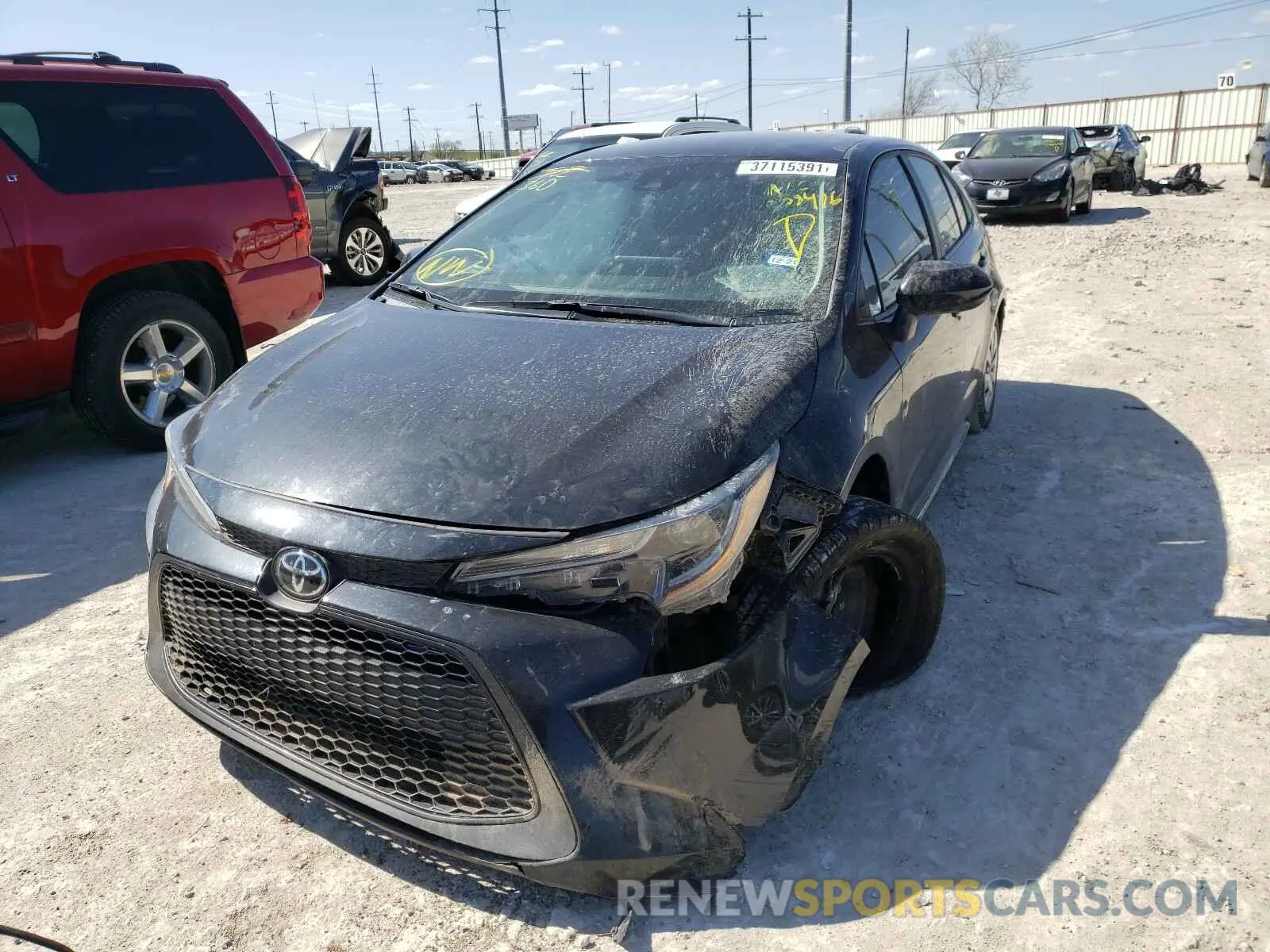 2 Photograph of a damaged car 5YFDPRAEXLP058476 TOYOTA COROLLA 2020