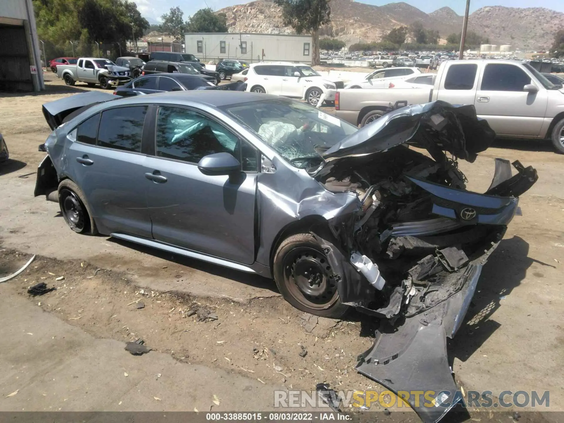 1 Photograph of a damaged car 5YFEPRAE0LP016483 TOYOTA COROLLA 2020