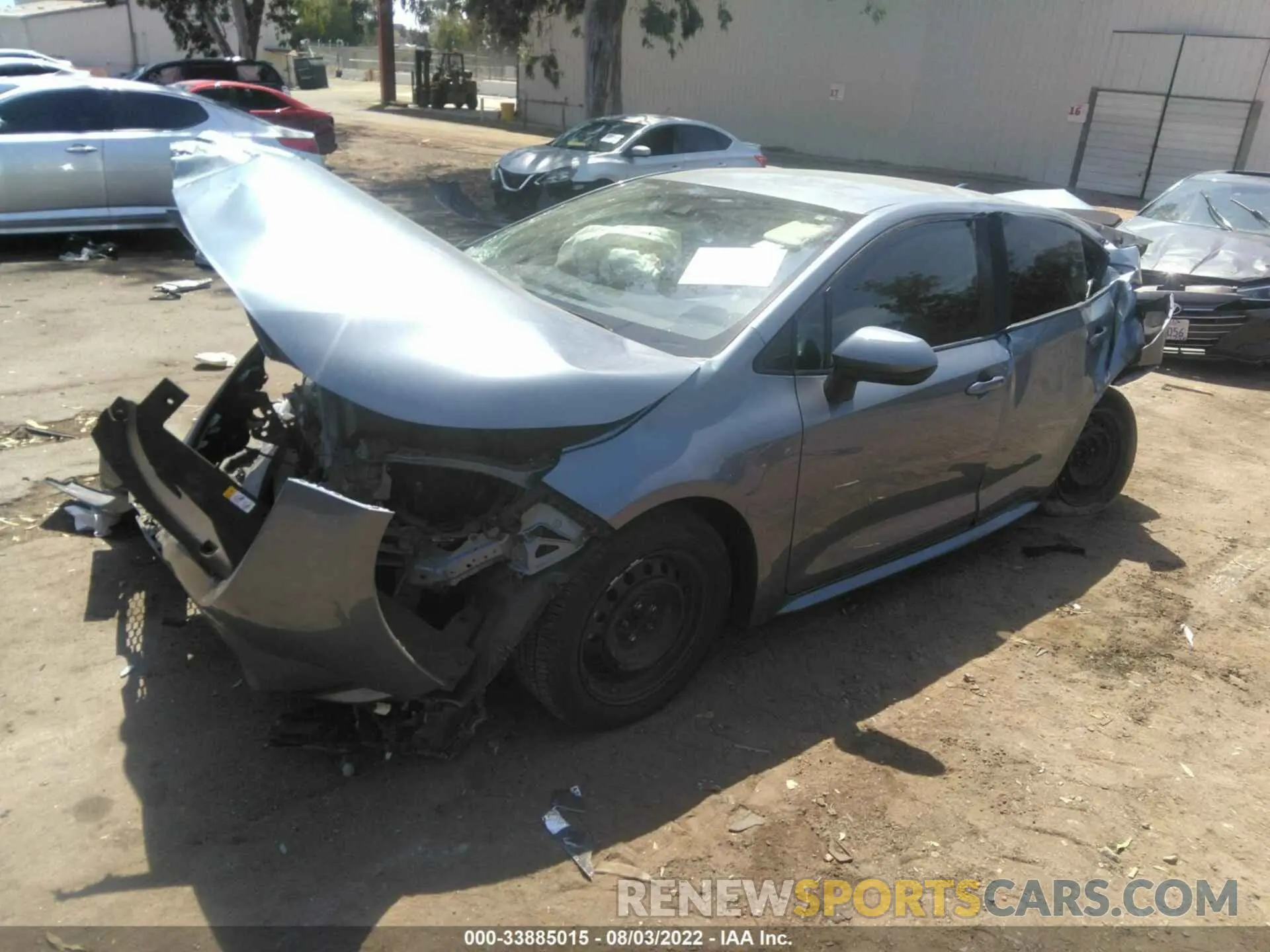 2 Photograph of a damaged car 5YFEPRAE0LP016483 TOYOTA COROLLA 2020