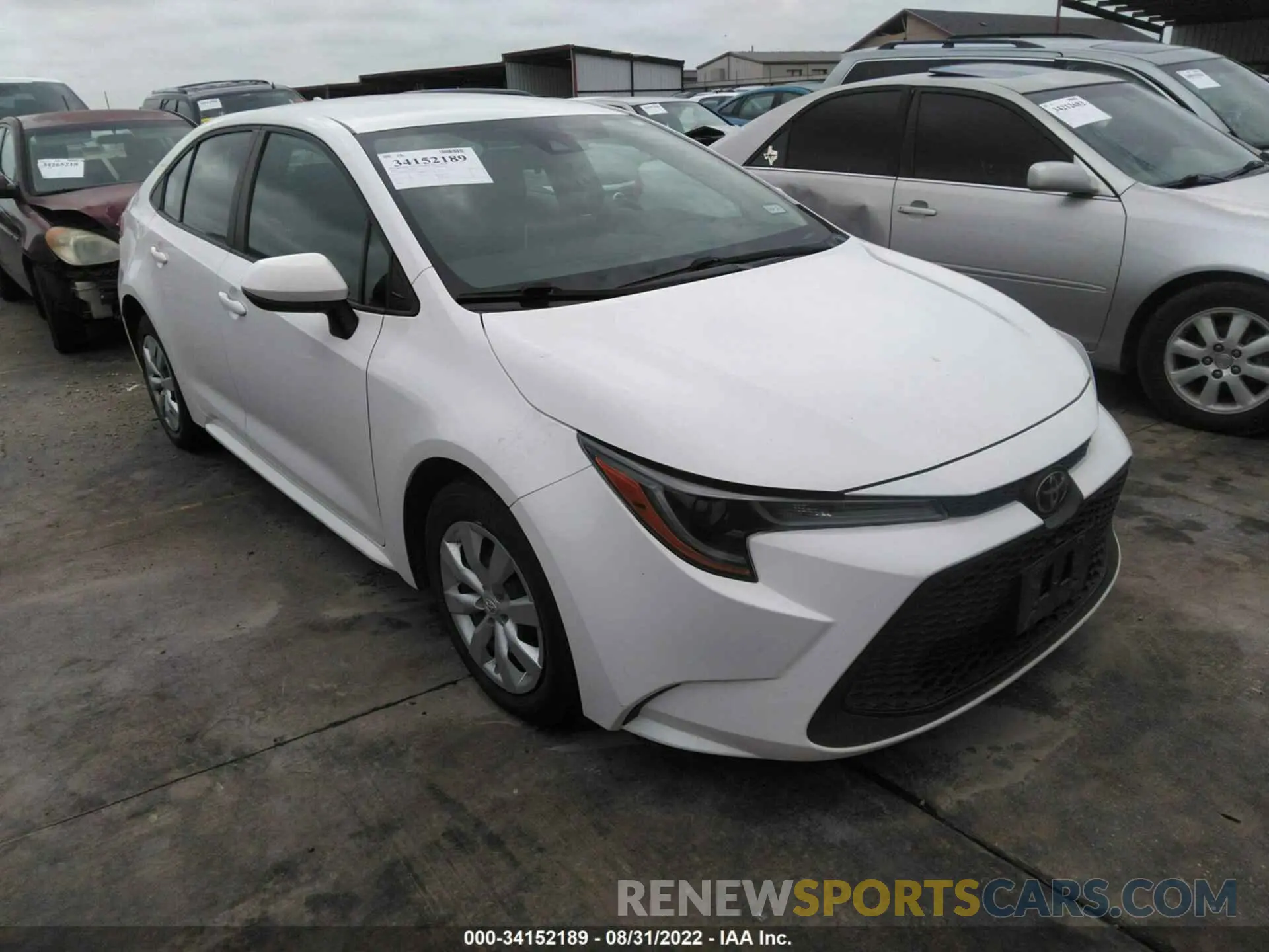 1 Photograph of a damaged car 5YFEPRAE0LP037012 TOYOTA COROLLA 2020