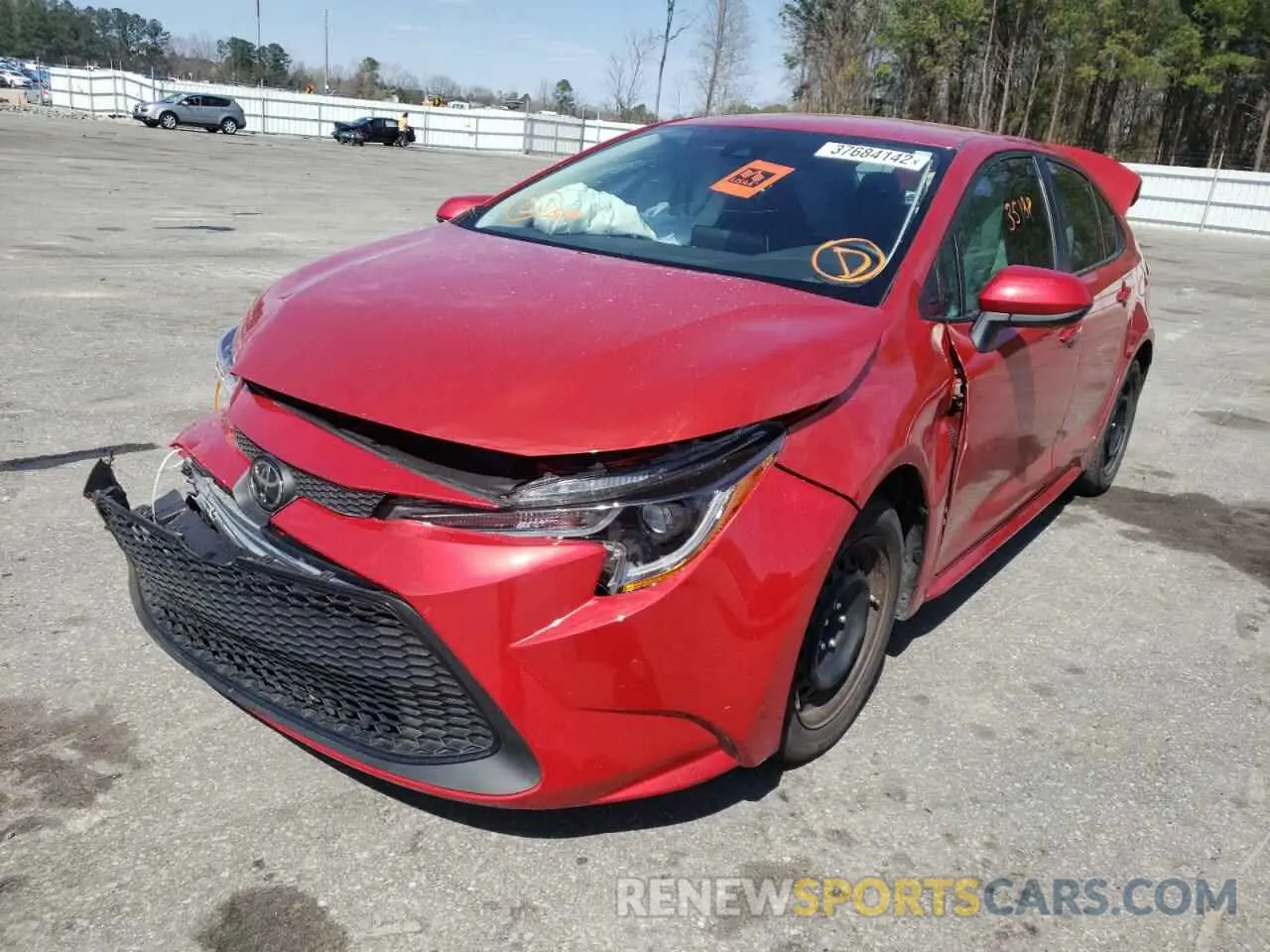 2 Photograph of a damaged car 5YFEPRAE0LP044879 TOYOTA COROLLA 2020