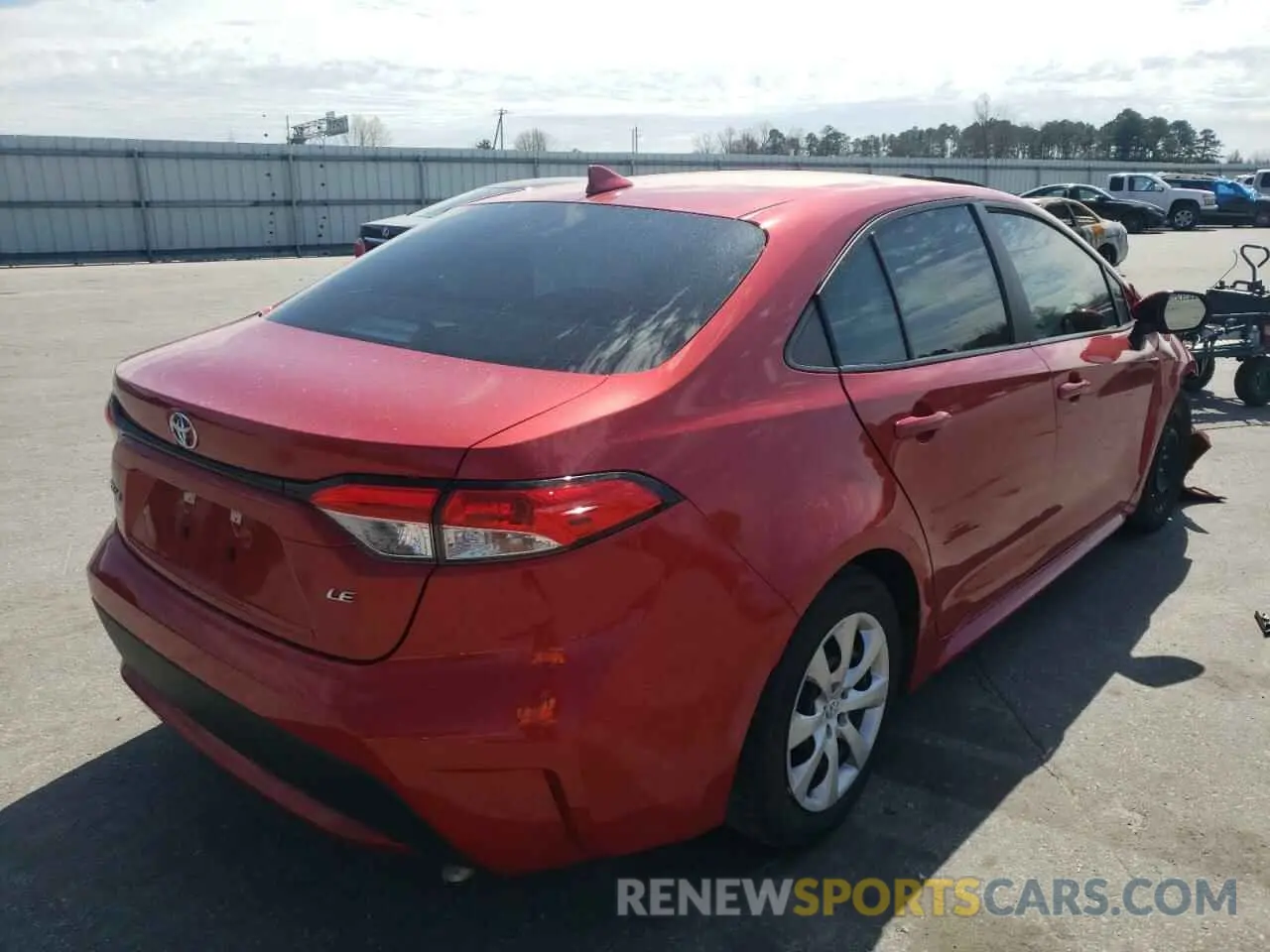 4 Photograph of a damaged car 5YFEPRAE0LP044879 TOYOTA COROLLA 2020