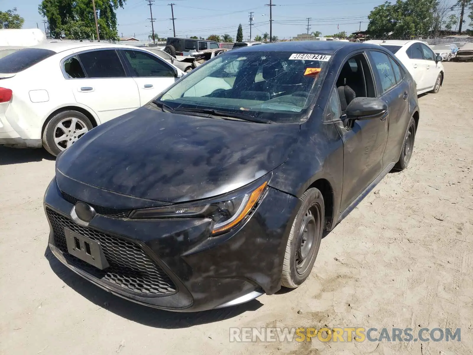 2 Photograph of a damaged car 5YFEPRAE0LP062086 TOYOTA COROLLA 2020
