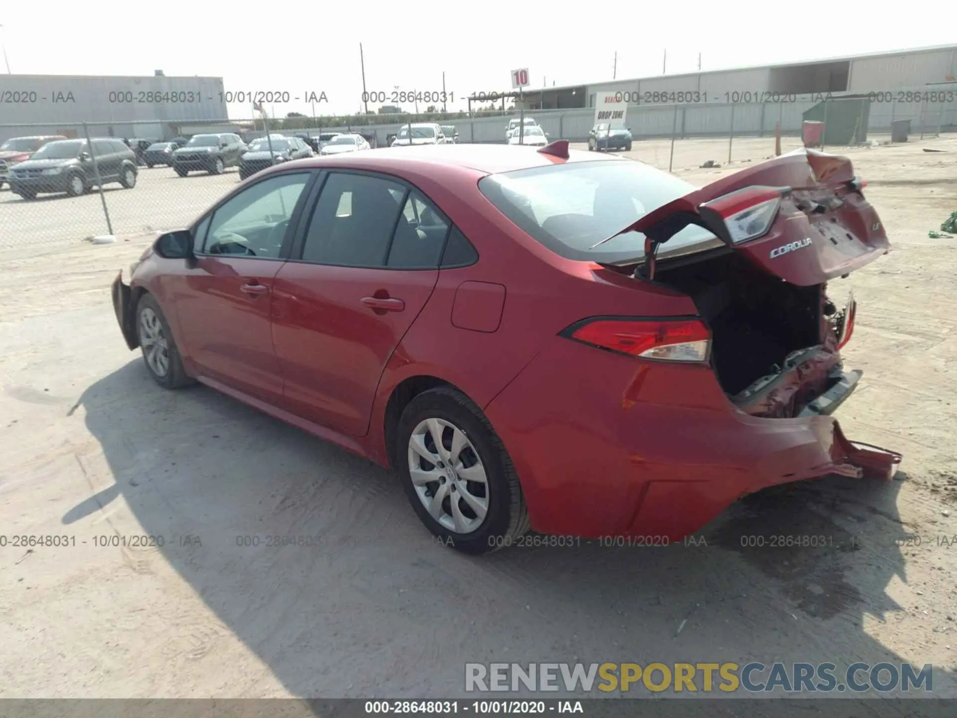 3 Photograph of a damaged car 5YFEPRAE0LP065294 TOYOTA COROLLA 2020