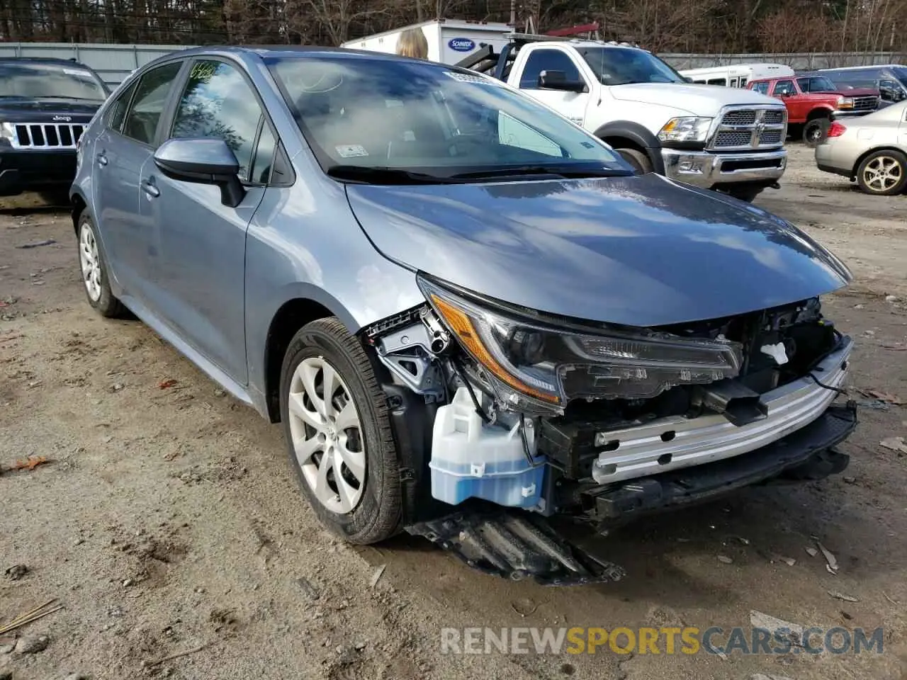 1 Photograph of a damaged car 5YFEPRAE0LP066493 TOYOTA COROLLA 2020