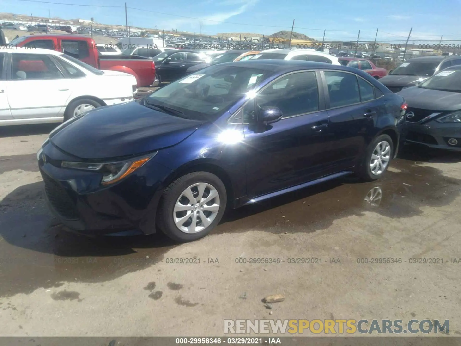 2 Photograph of a damaged car 5YFEPRAE0LP073539 TOYOTA COROLLA 2020