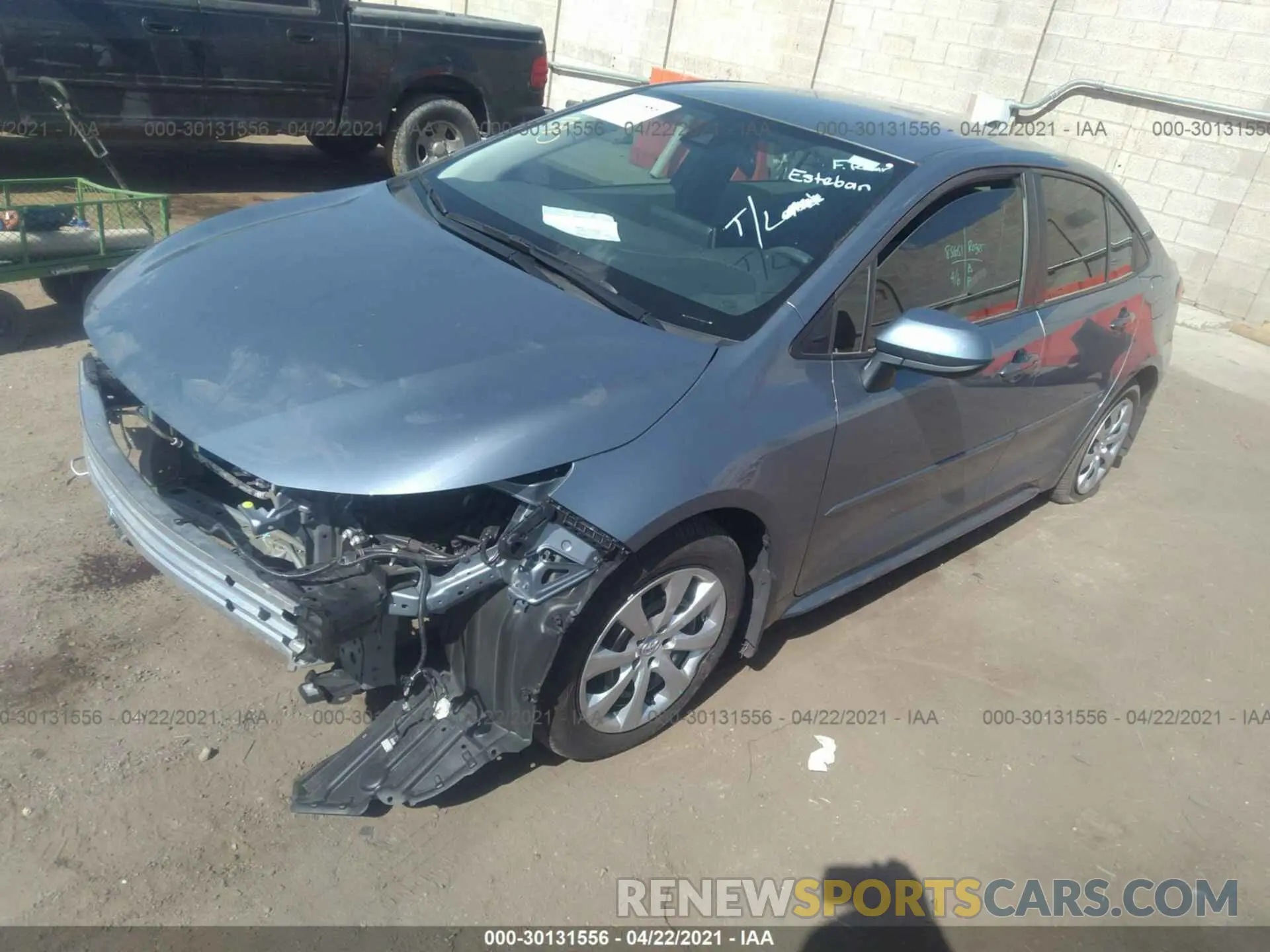2 Photograph of a damaged car 5YFEPRAE0LP090471 TOYOTA COROLLA 2020