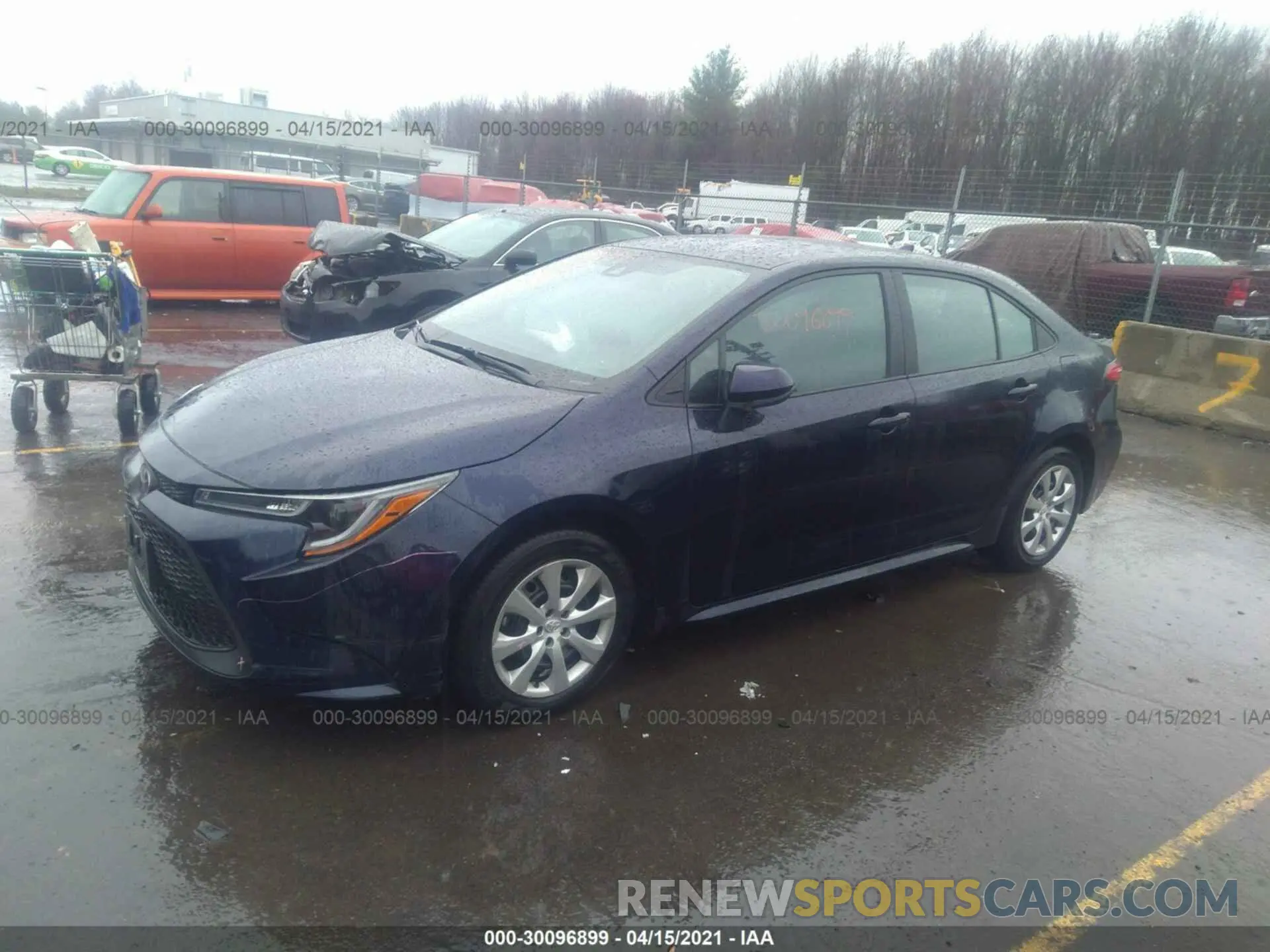 2 Photograph of a damaged car 5YFEPRAE0LP091491 TOYOTA COROLLA 2020